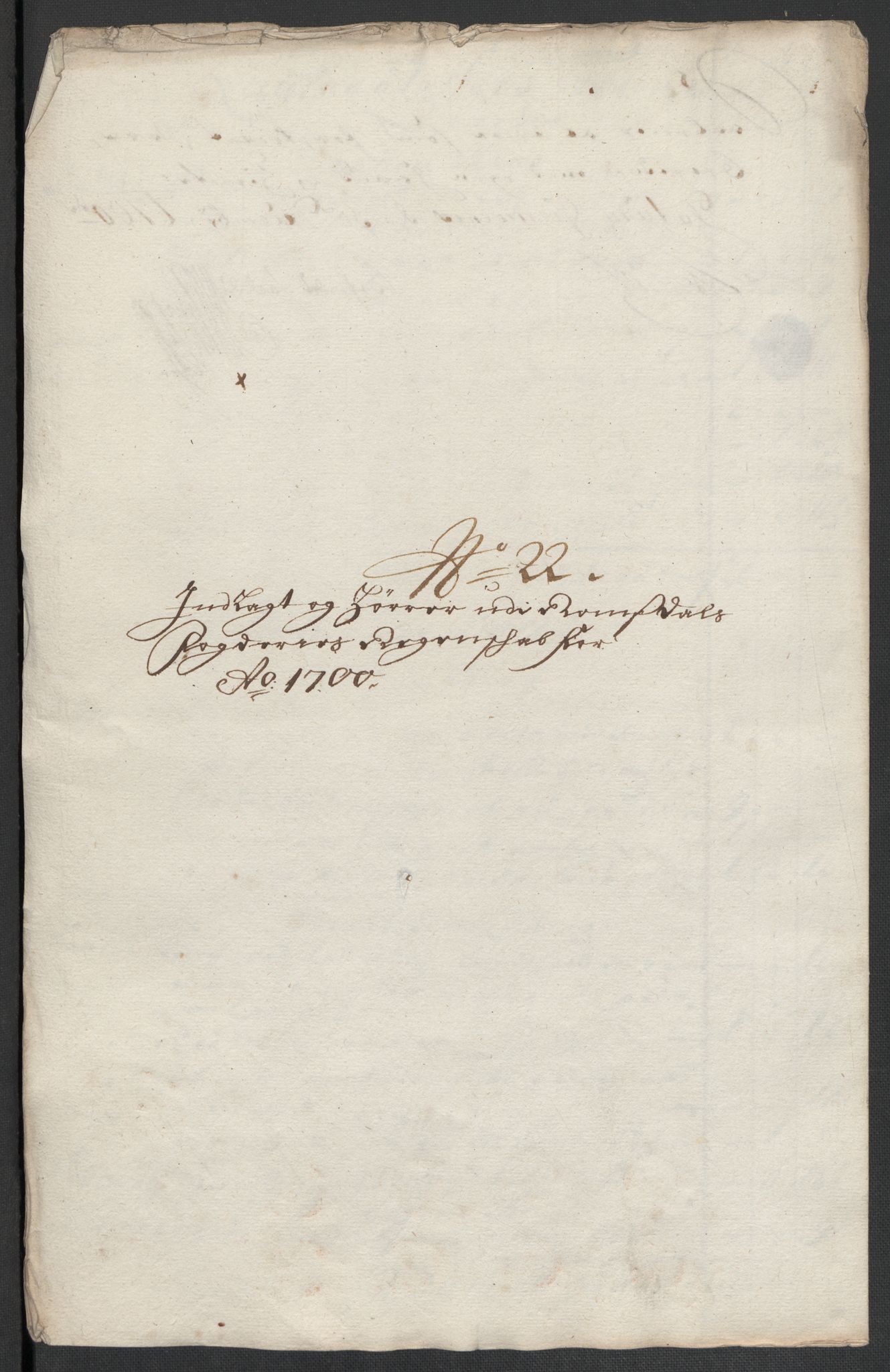 Rentekammeret inntil 1814, Reviderte regnskaper, Fogderegnskap, RA/EA-4092/R55/L3654: Fogderegnskap Romsdal, 1699-1700, p. 351