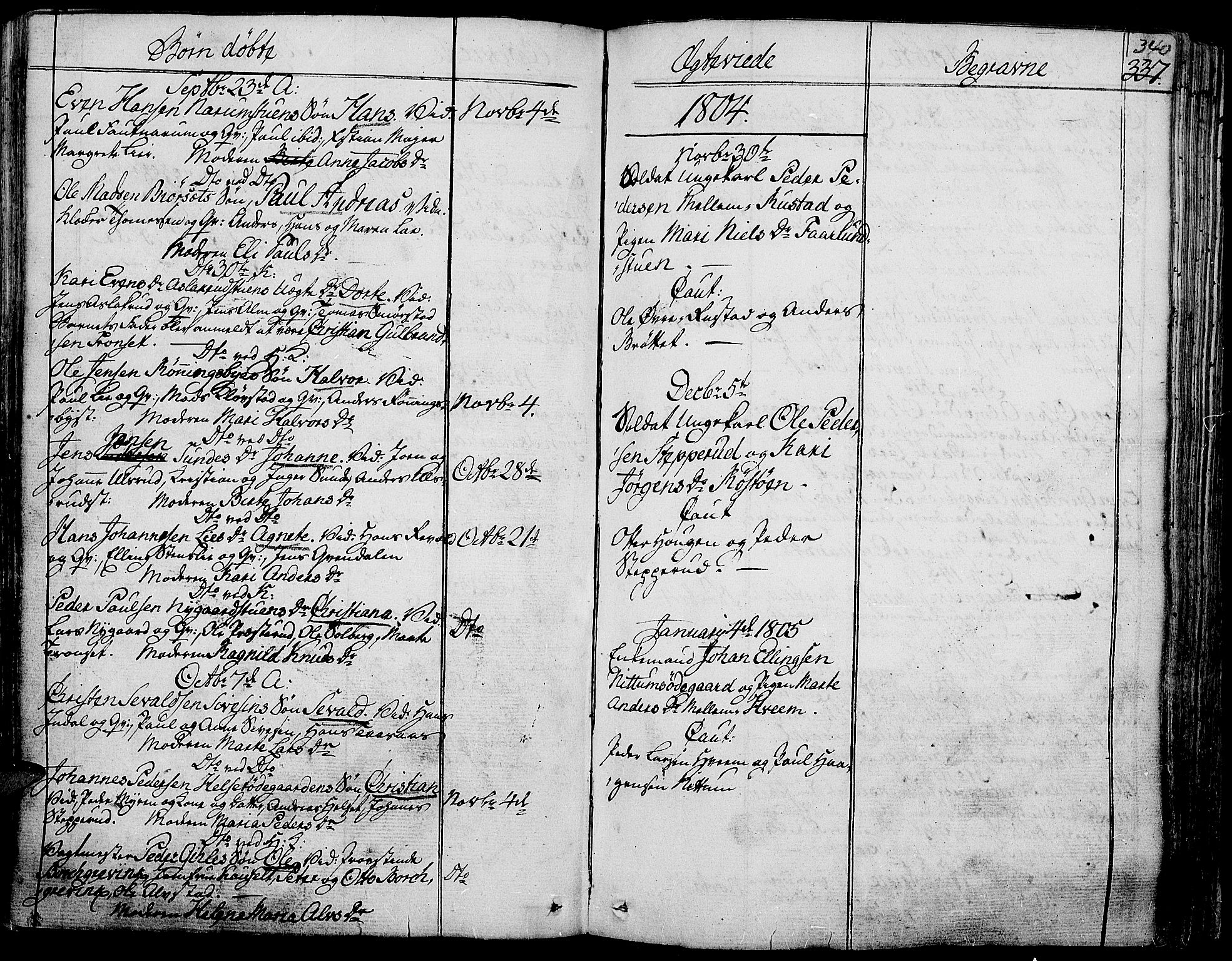 Toten prestekontor, SAH/PREST-102/H/Ha/Haa/L0007: Parish register (official) no. 7, 1794-1809, p. 340