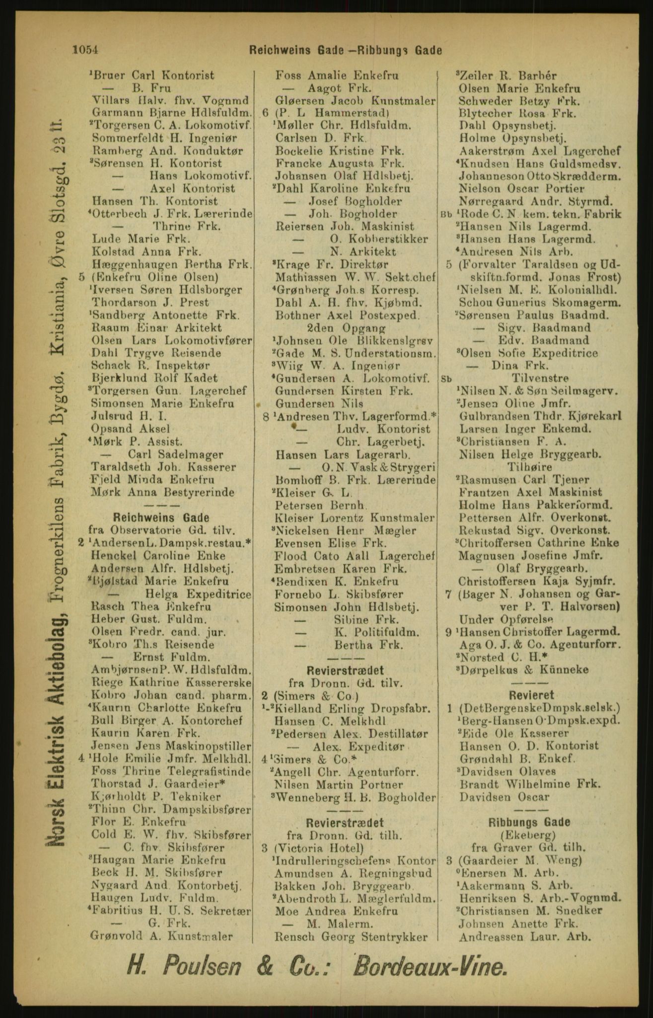 Kristiania/Oslo adressebok, PUBL/-, 1900, p. 1054