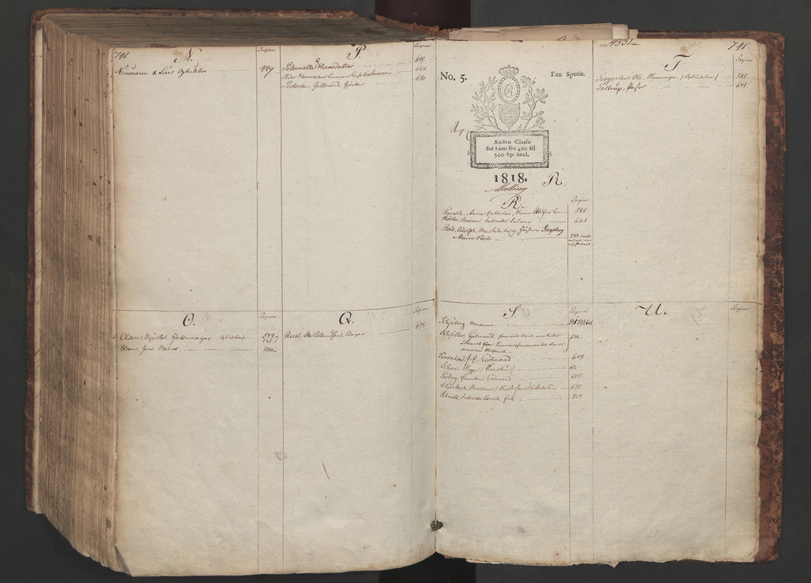 Oslo skifterett, AV/SAO-A-10383/H/Hb/Hba/L0002: Skifteregistreringsprotokoll, 1818-1825, p. 740-741