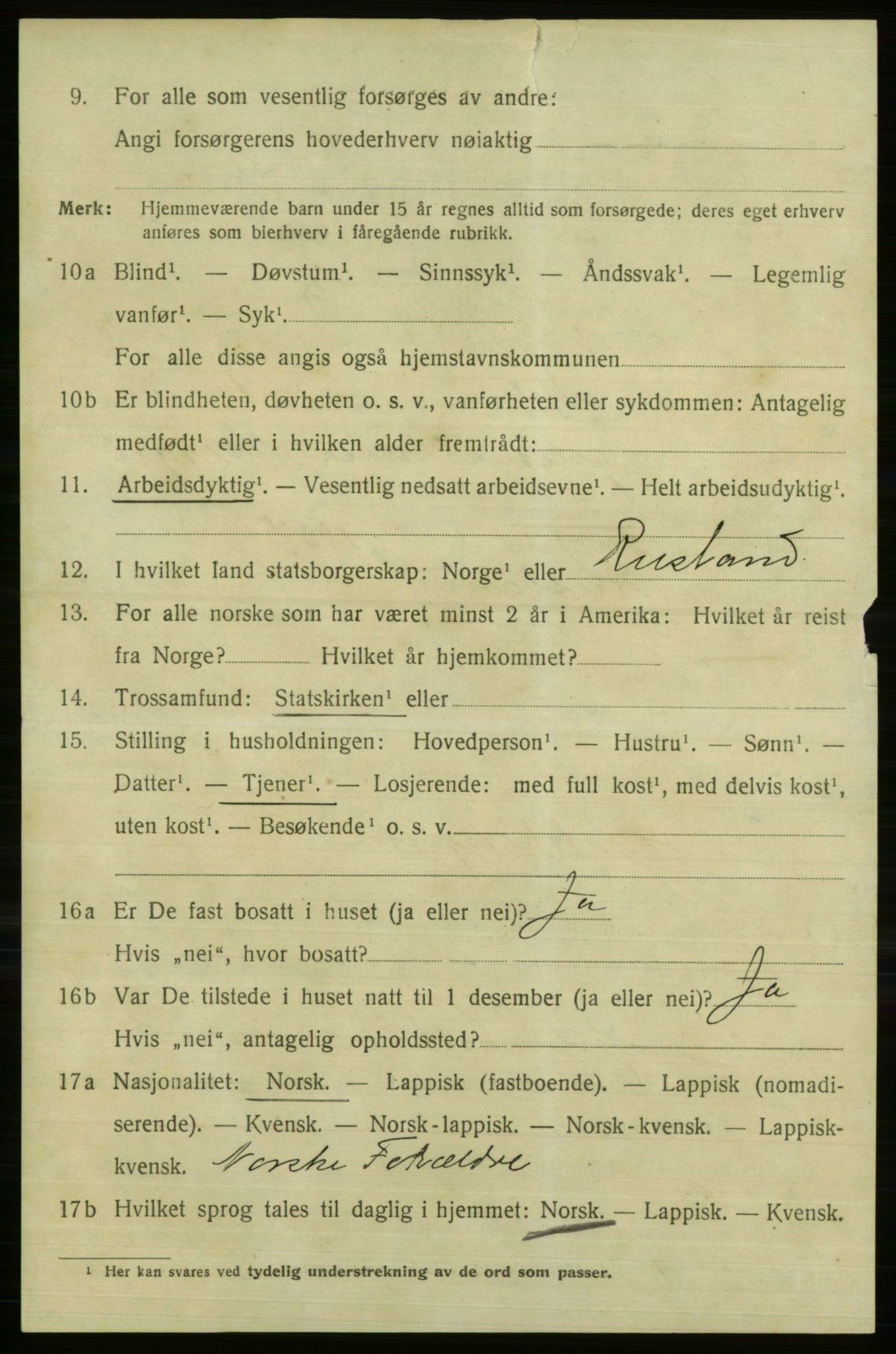 SATØ, 1920 census for Vardø, 1920, p. 7568