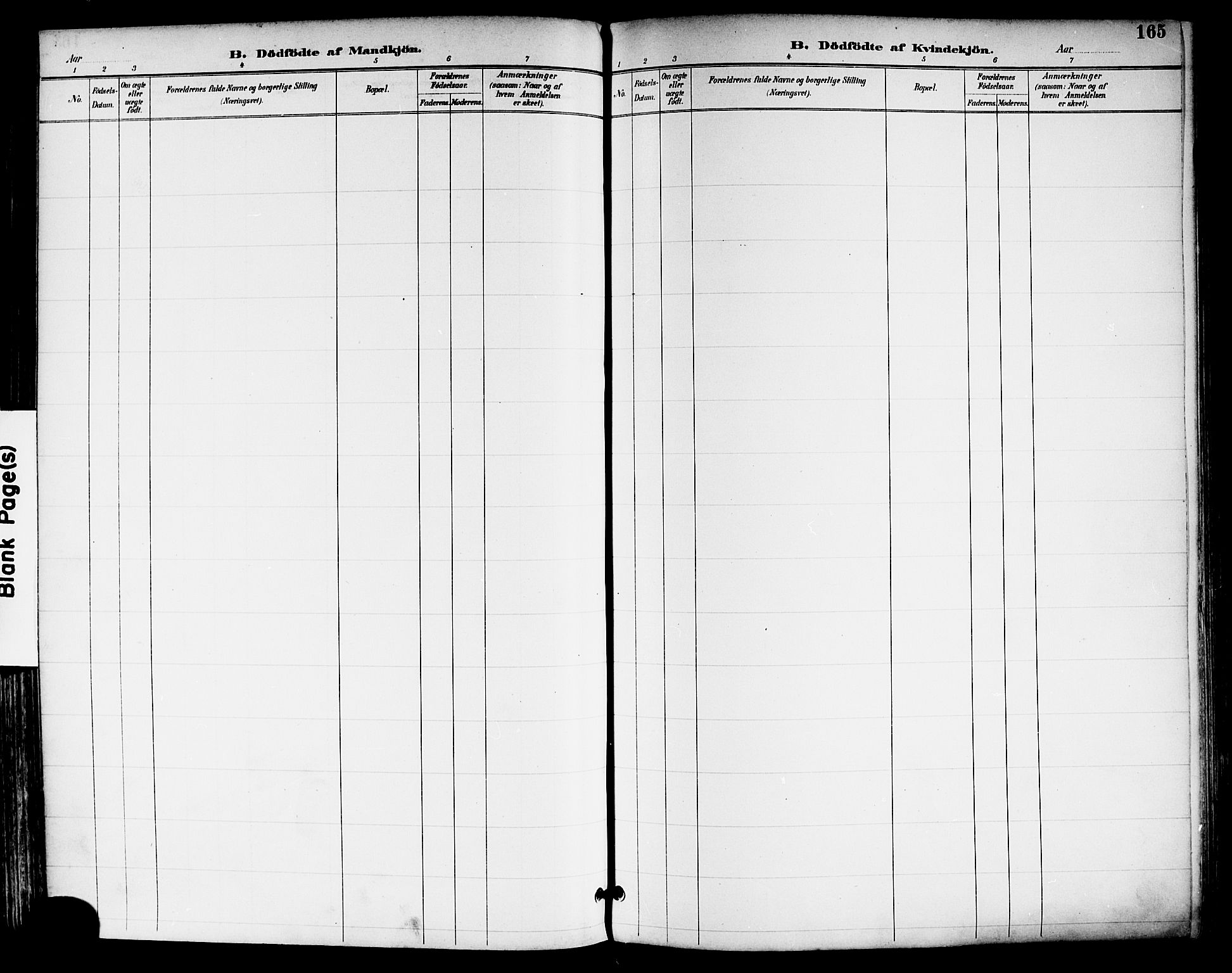 Tønsberg kirkebøker, AV/SAKO-A-330/F/Fa/L0012: Parish register (official) no. I 12, 1891-1899, p. 165