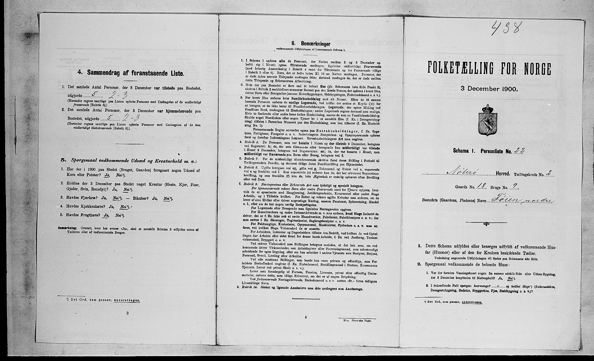 RA, 1900 census for Nøtterøy, 1900, p. 720