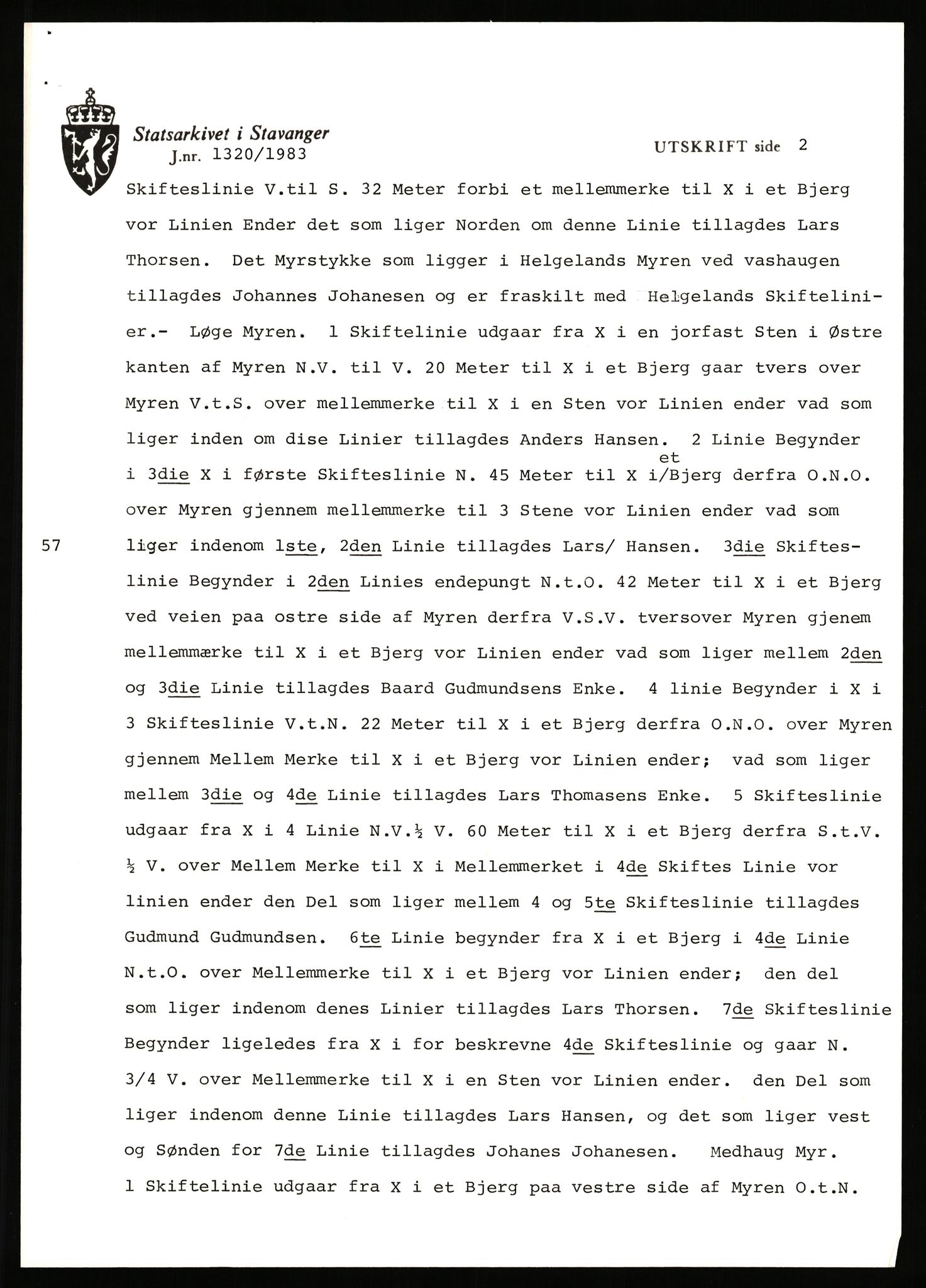 Statsarkivet i Stavanger, AV/SAST-A-101971/03/Y/Yj/L0078: Avskrifter sortert etter gårdsnavn: Solli i Lund - Staurland, 1750-1930, p. 249