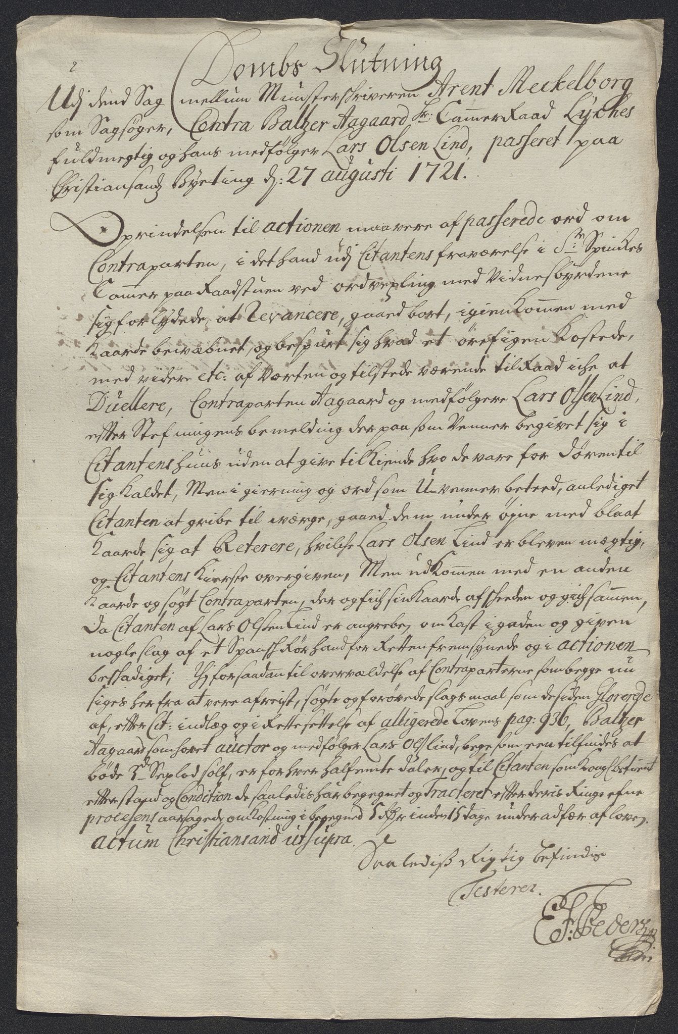 Rentekammeret inntil 1814, Reviderte regnskaper, Byregnskaper, AV/RA-EA-4066/R/Rm/L0286: [M19] Sikt og sakefall, 1719-1727, p. 191