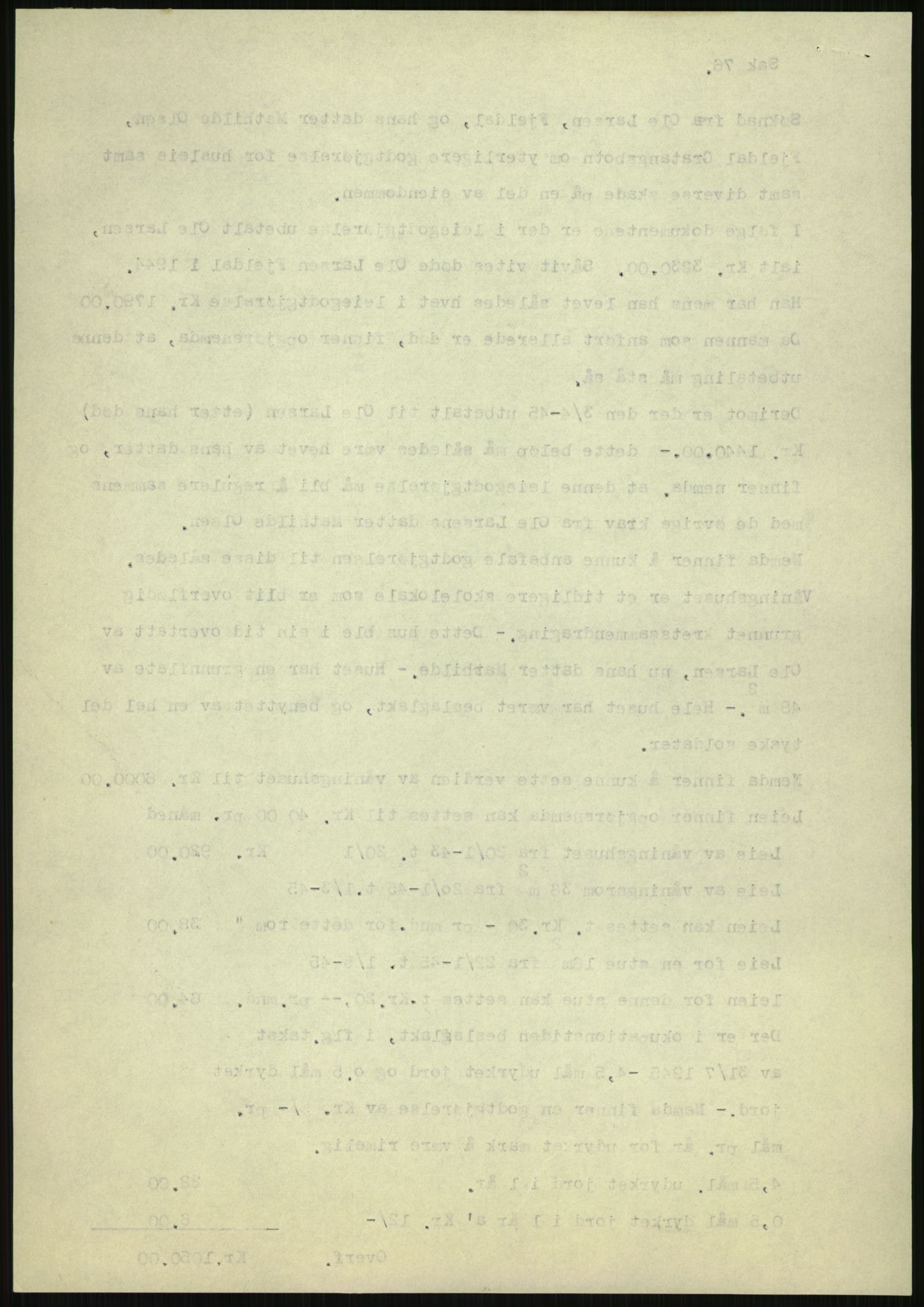 Forsvarsdepartementet, 10. kontor / Oppgjørskontoret, AV/RA-RAFA-1225/D/Dd/L0480: Troms, 1942-1953, p. 37