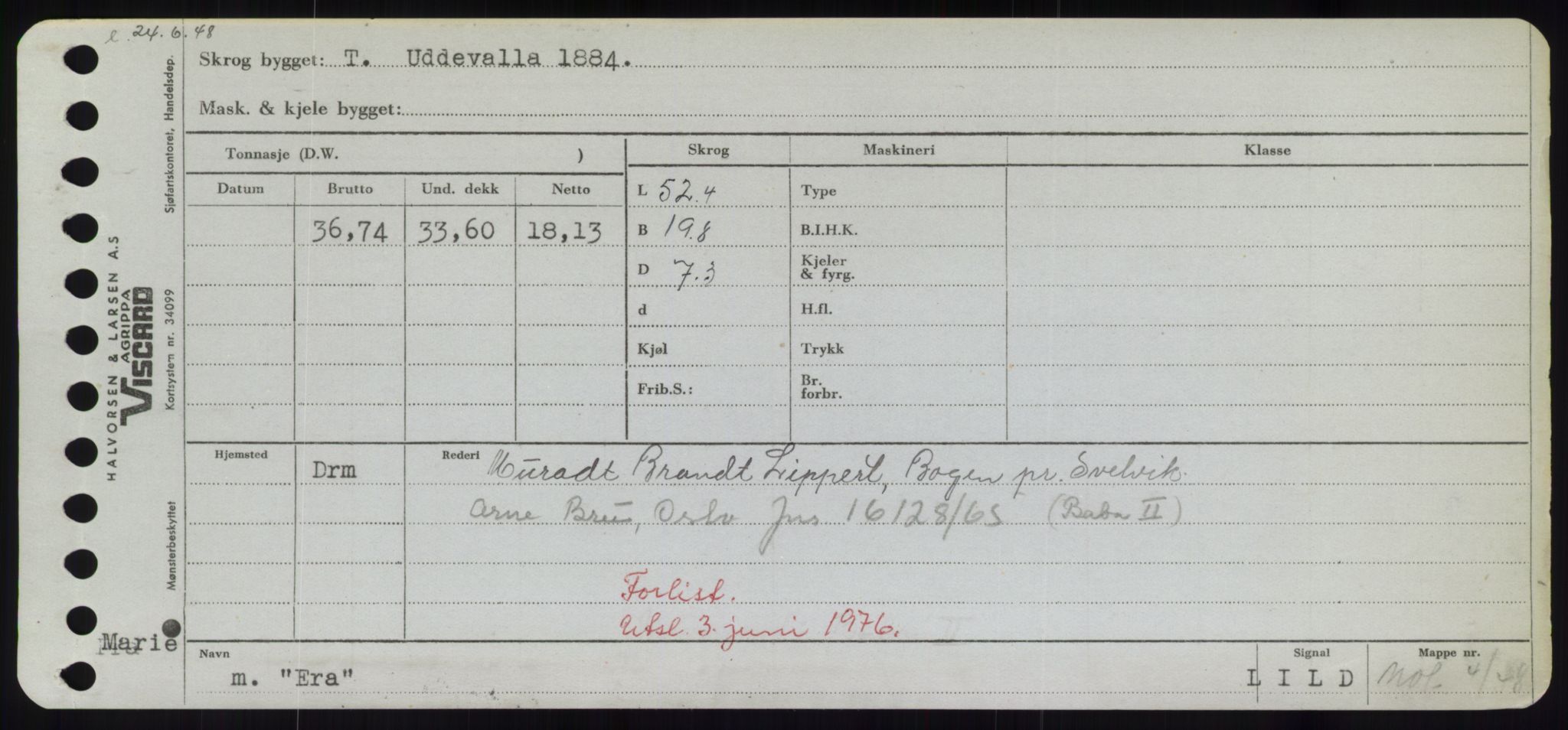 Sjøfartsdirektoratet med forløpere, Skipsmålingen, AV/RA-S-1627/H/Hd/L0009: Fartøy, E, p. 463