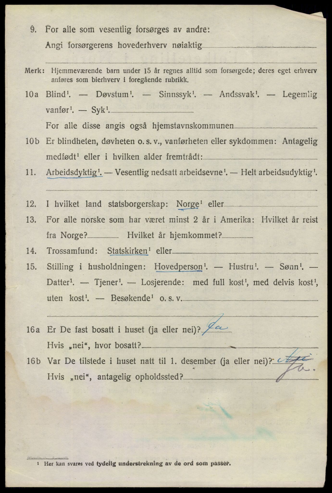 SAO, 1920 census for Tune, 1920, p. 6683