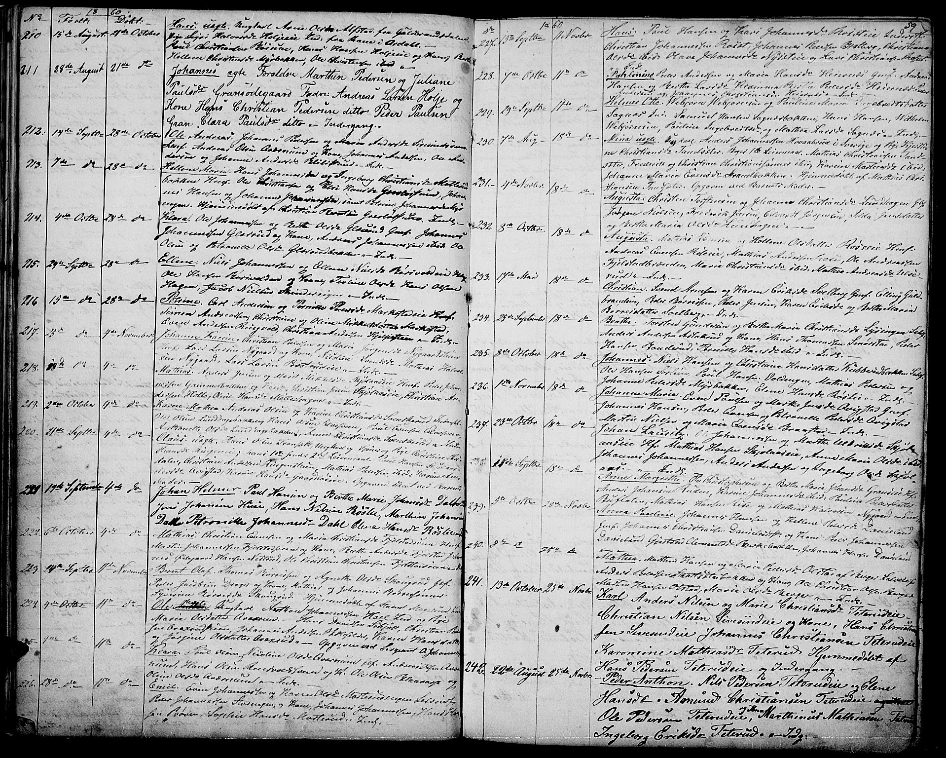 Vestre Toten prestekontor, SAH/PREST-108/H/Ha/Hab/L0005: Parish register (copy) no. 5, 1854-1870, p. 59