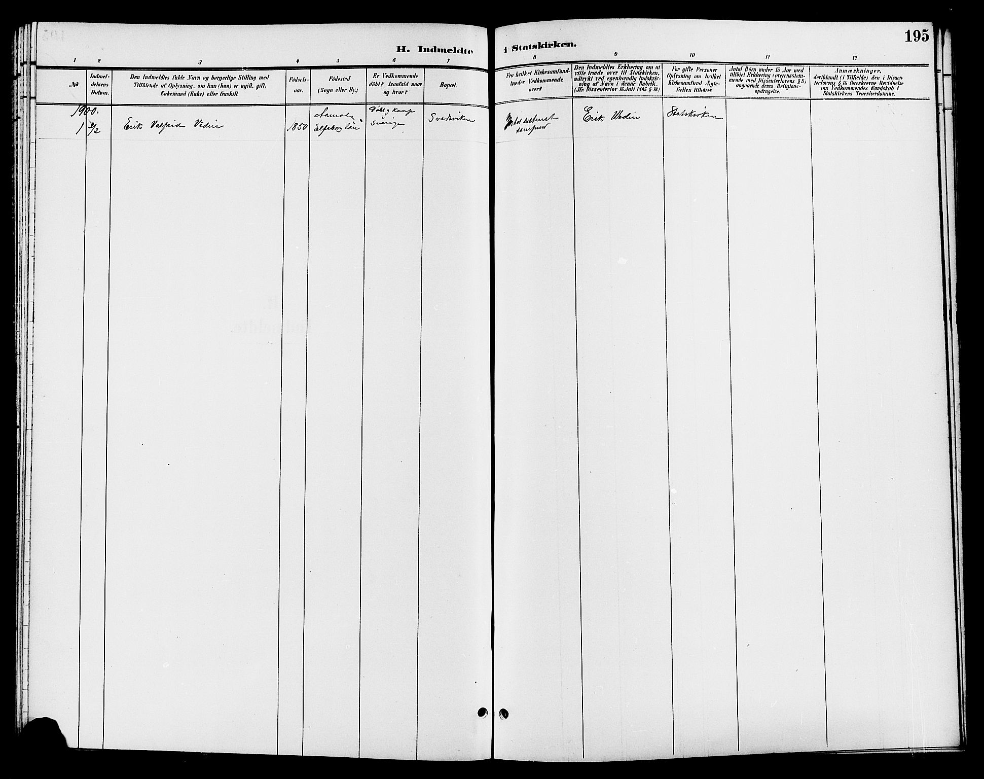 Jevnaker prestekontor, SAH/PREST-116/H/Ha/Hab/L0003: Parish register (copy) no. 3, 1896-1909, p. 195