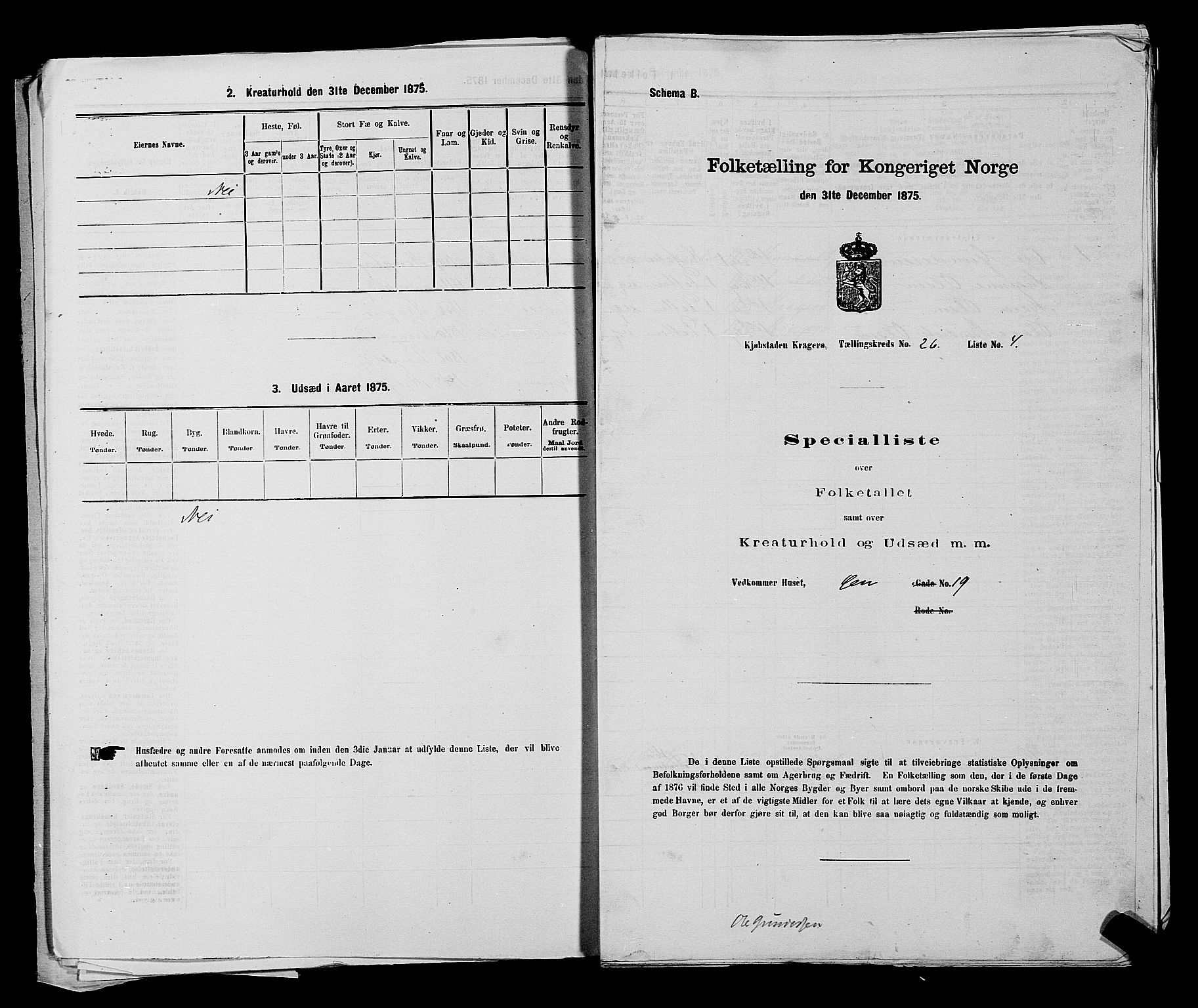 SAKO, 1875 census for 0801P Kragerø, 1875, p. 566