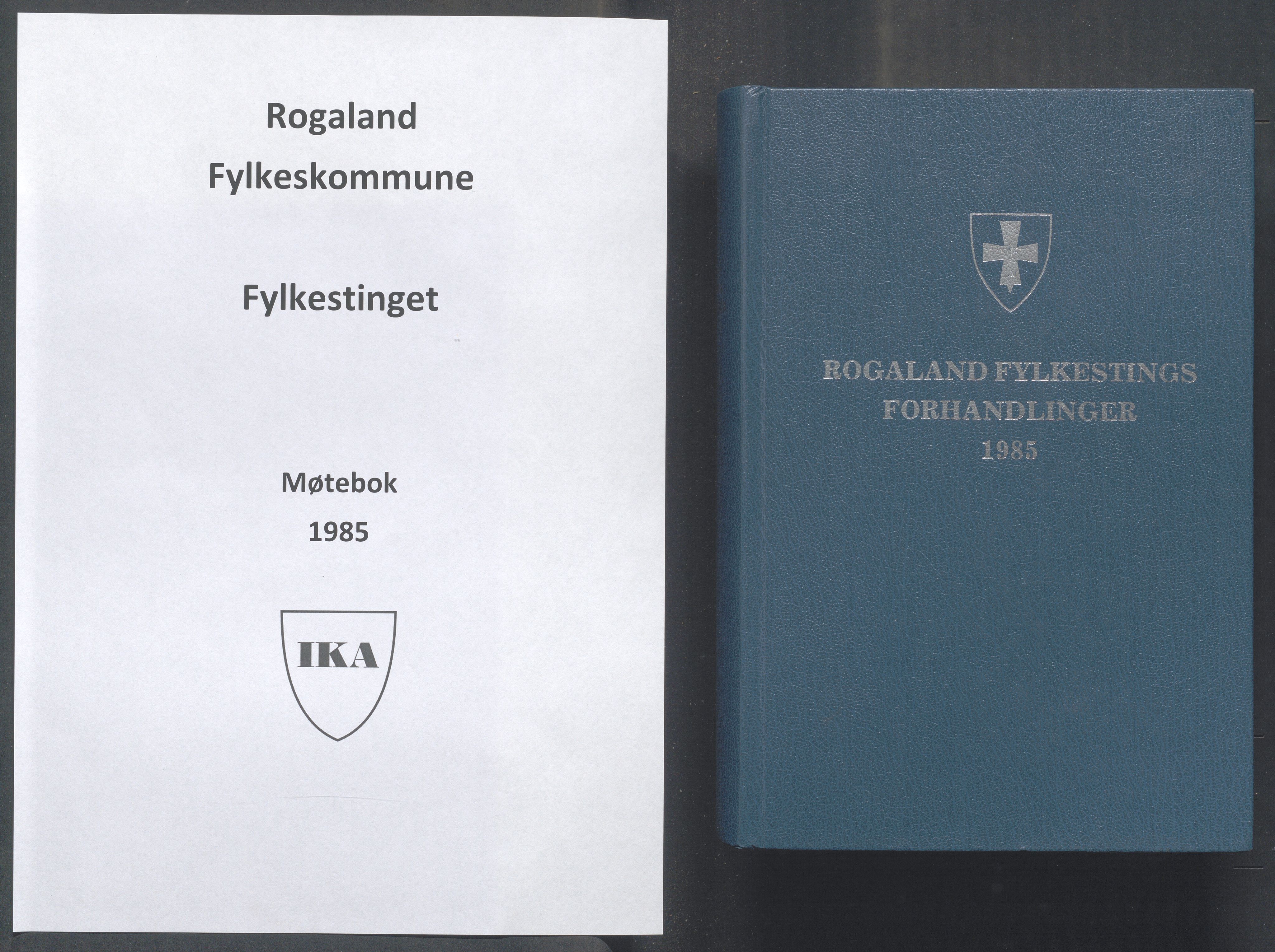 Rogaland fylkeskommune - Fylkesrådmannen , IKAR/A-900/A/Aa/Aaa/L0105: Møtebok , 1985