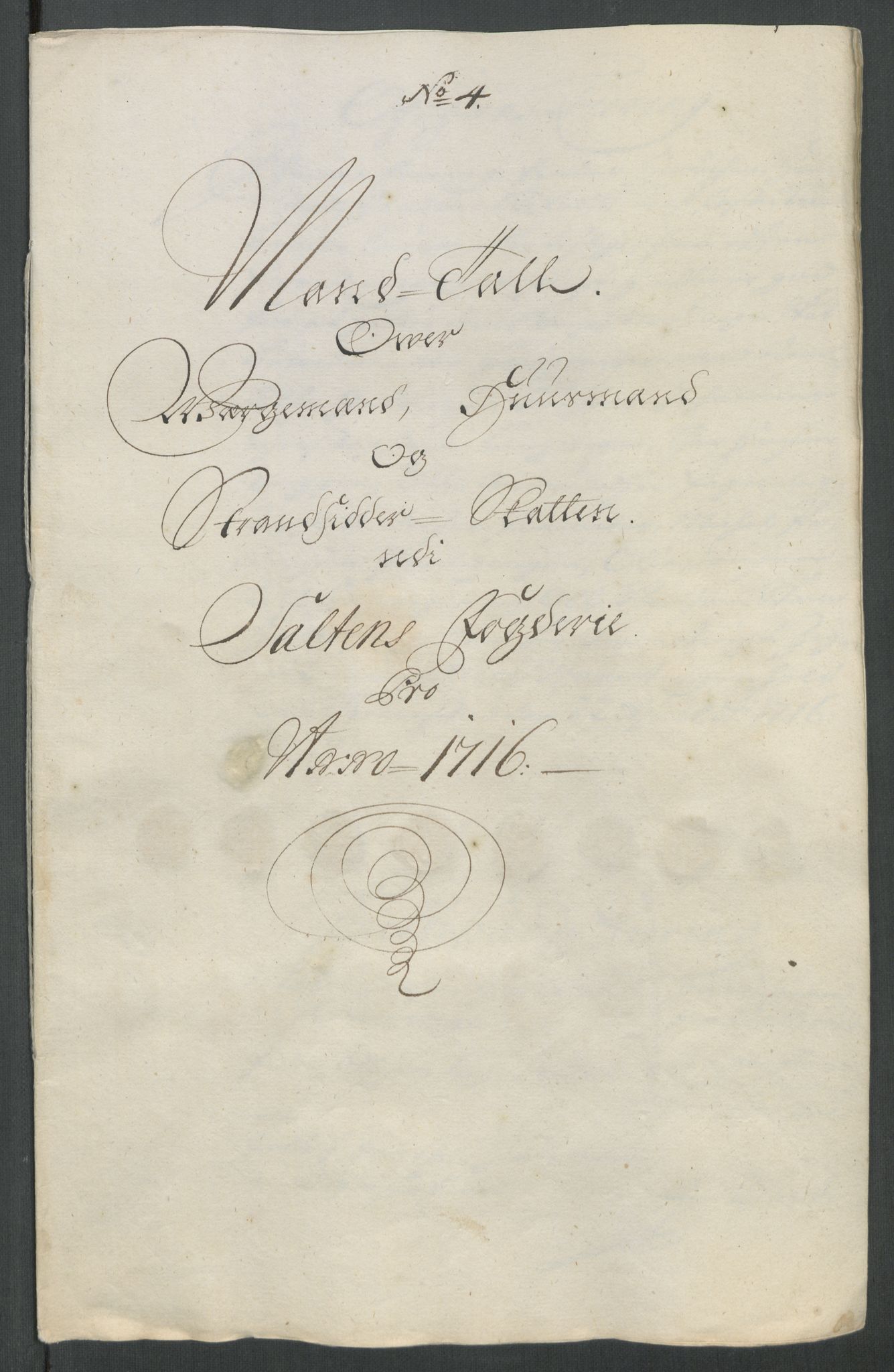 Rentekammeret inntil 1814, Reviderte regnskaper, Fogderegnskap, RA/EA-4092/R66/L4586: Fogderegnskap Salten, 1716, p. 84
