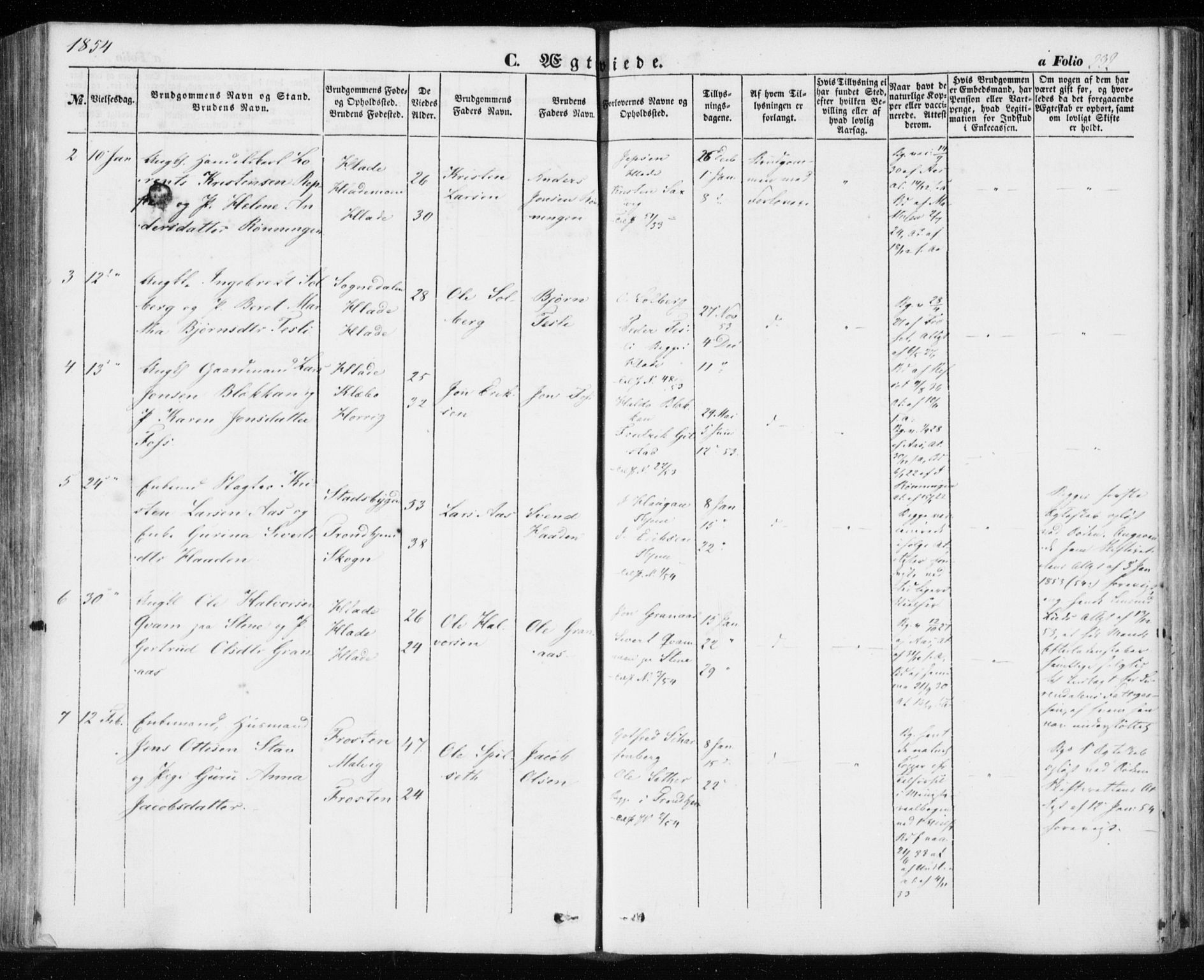 Ministerialprotokoller, klokkerbøker og fødselsregistre - Sør-Trøndelag, AV/SAT-A-1456/606/L0291: Parish register (official) no. 606A06, 1848-1856, p. 232