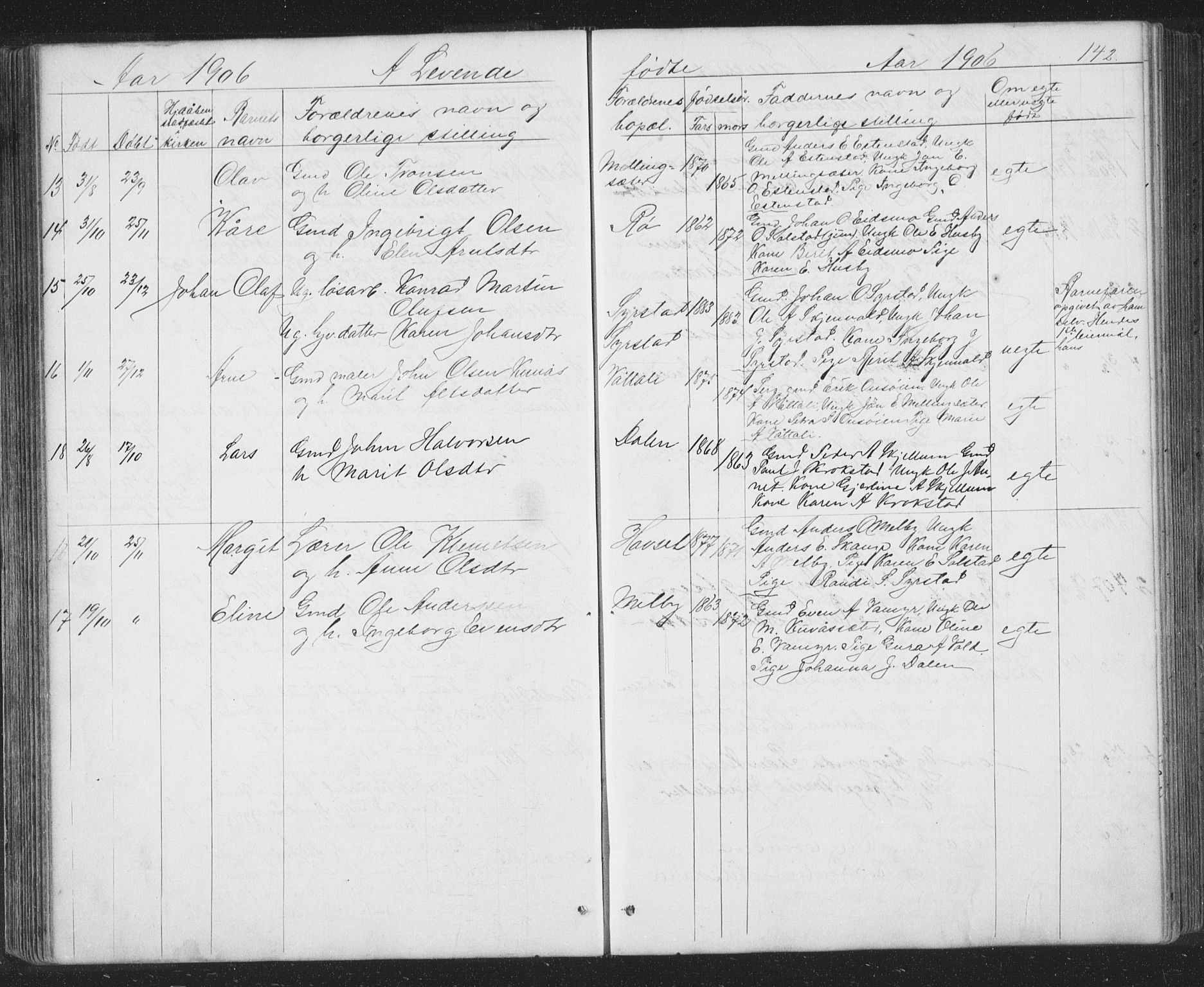 Ministerialprotokoller, klokkerbøker og fødselsregistre - Sør-Trøndelag, SAT/A-1456/667/L0798: Parish register (copy) no. 667C03, 1867-1929, p. 142