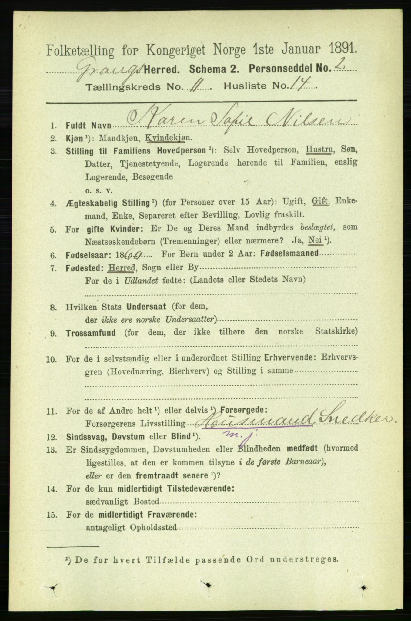 RA, 1891 census for 1742 Grong, 1891, p. 4151