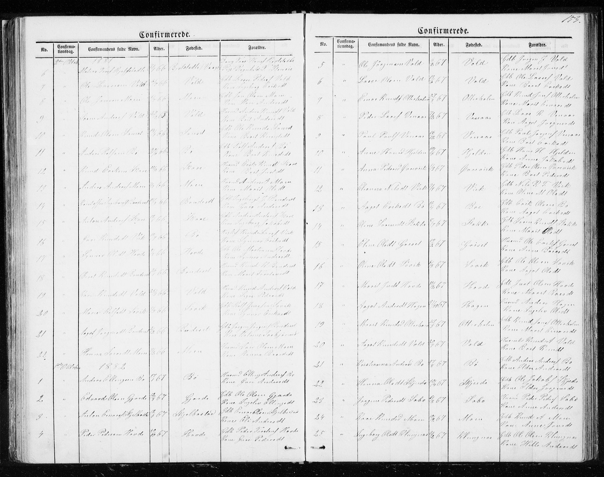 Ministerialprotokoller, klokkerbøker og fødselsregistre - Møre og Romsdal, SAT/A-1454/543/L0564: Parish register (copy) no. 543C02, 1867-1915, p. 153