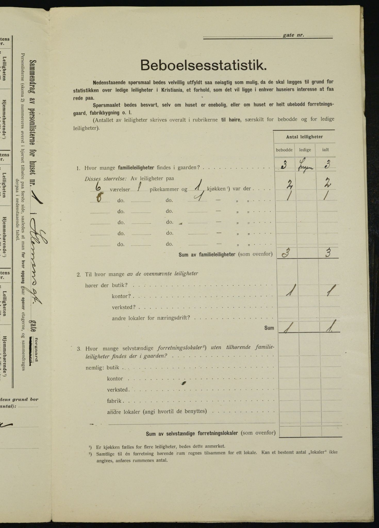 OBA, Municipal Census 1912 for Kristiania, 1912, p. 12673