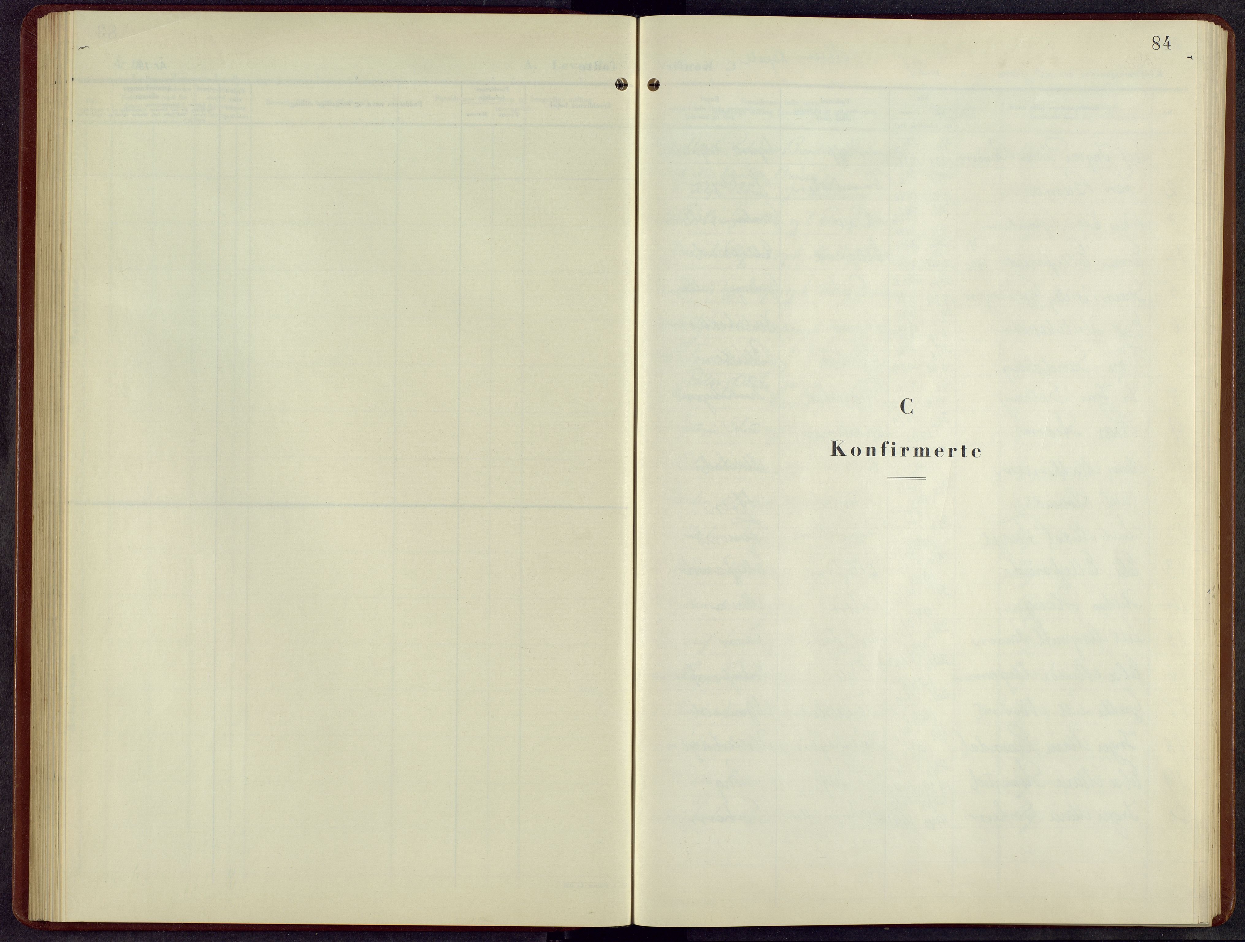 Brandbu prestekontor, SAH/PREST-114/H/Ha/Hab/L0007: Parish register (copy) no. 7, 1948-1961, p. 83b-84a