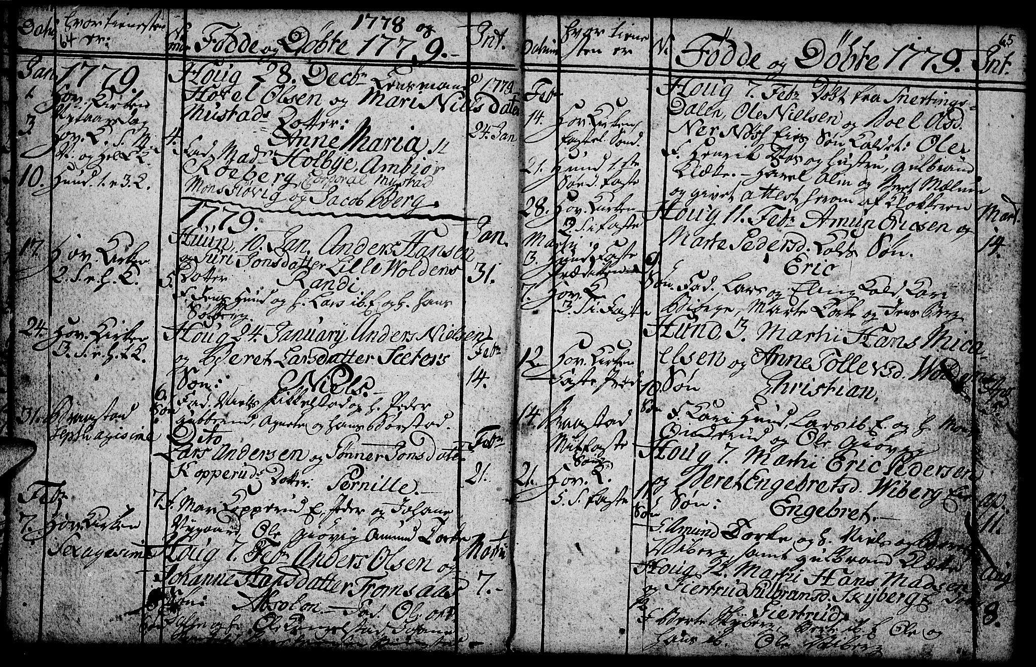 Vardal prestekontor, SAH/PREST-100/H/Ha/Hab/L0001: Parish register (copy) no. 1, 1771-1790, p. 64-65