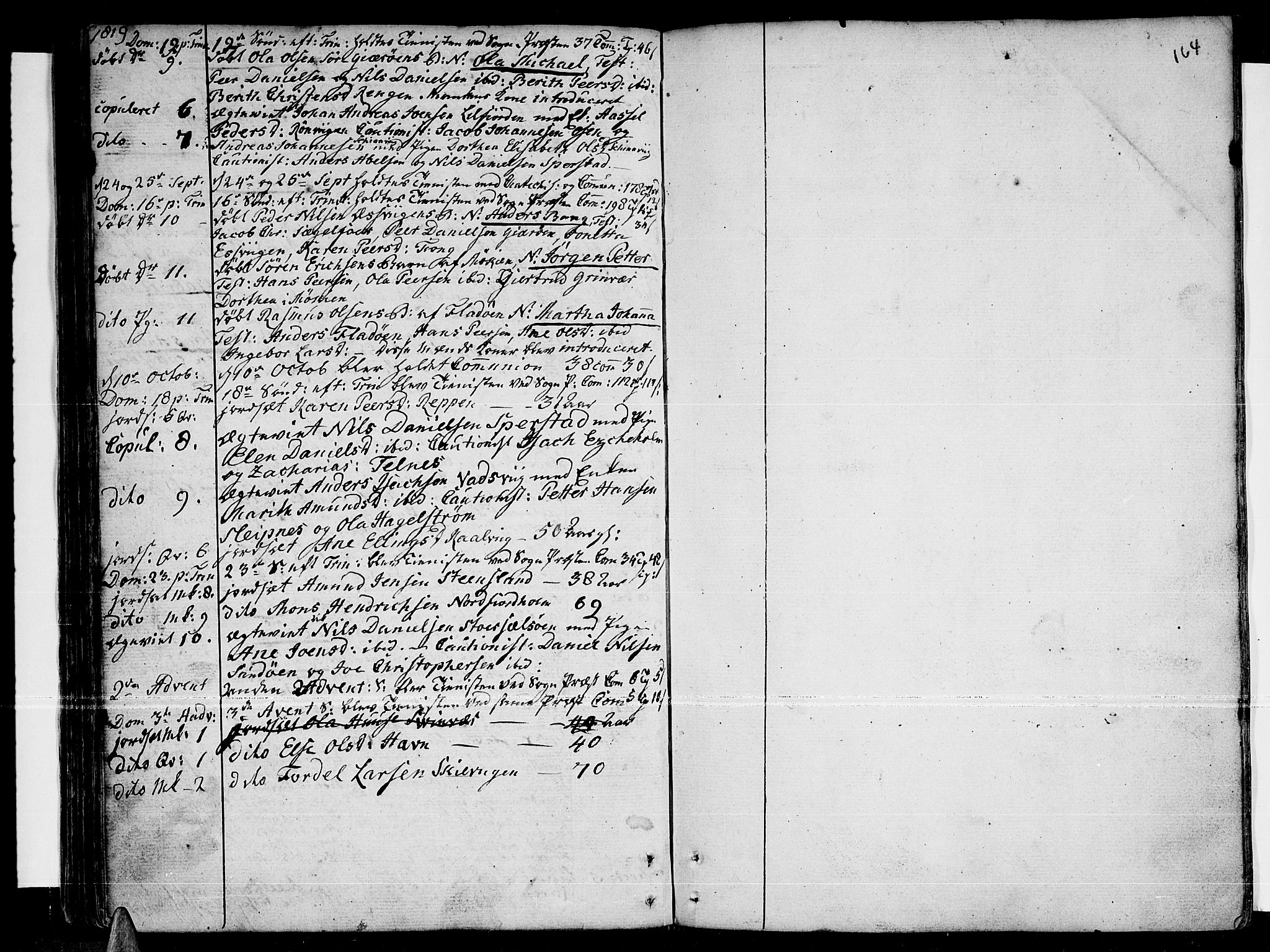 Ministerialprotokoller, klokkerbøker og fødselsregistre - Nordland, SAT/A-1459/841/L0591: Parish register (official) no. 841A03 /1, 1777-1819, p. 163-164