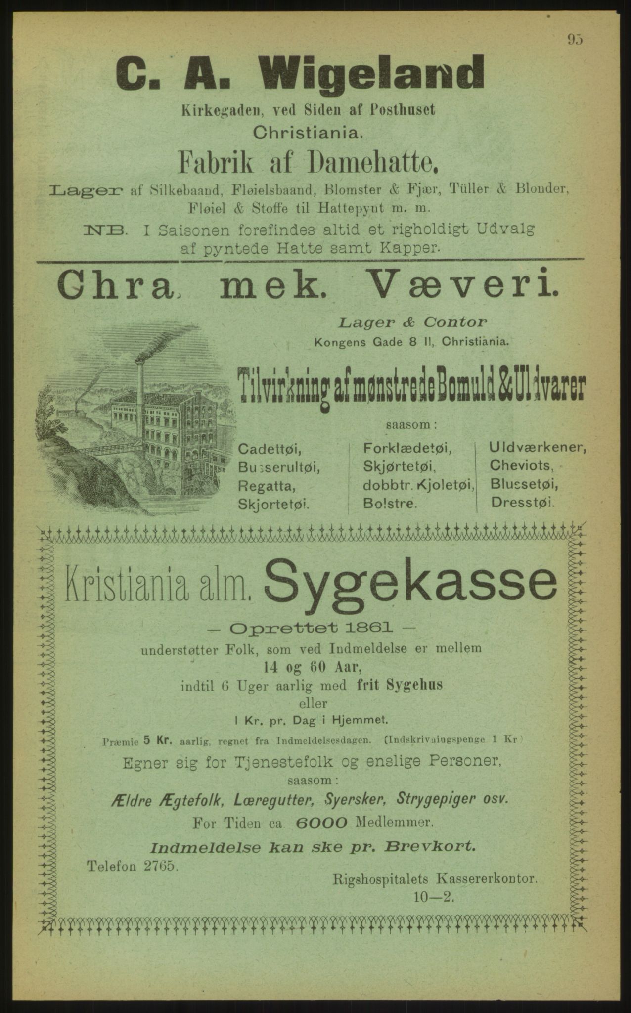 Kristiania/Oslo adressebok, PUBL/-, 1897, p. 95