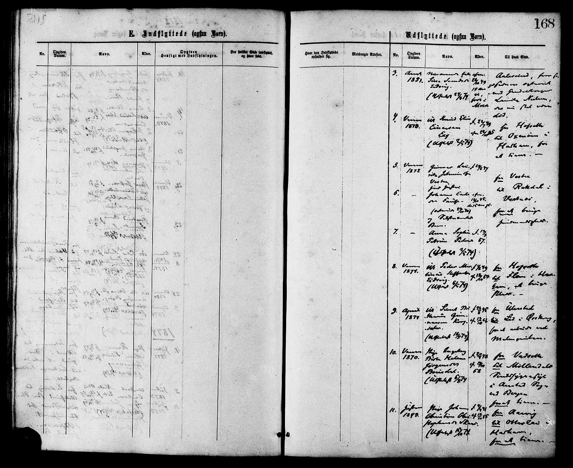 Ministerialprotokoller, klokkerbøker og fødselsregistre - Møre og Romsdal, SAT/A-1454/525/L0373: Parish register (official) no. 525A03, 1864-1879, p. 168