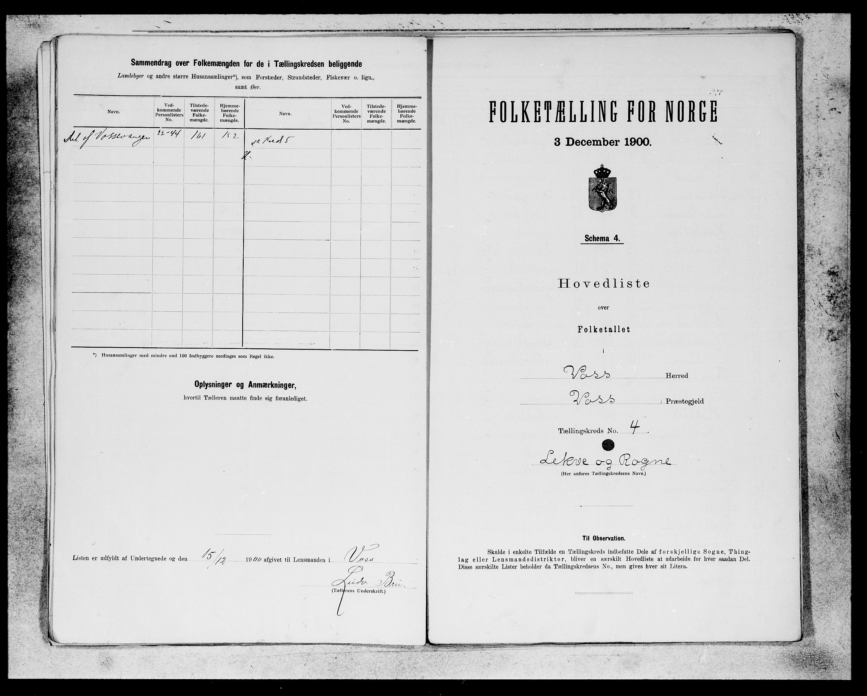 SAB, 1900 census for Voss, 1900, p. 7