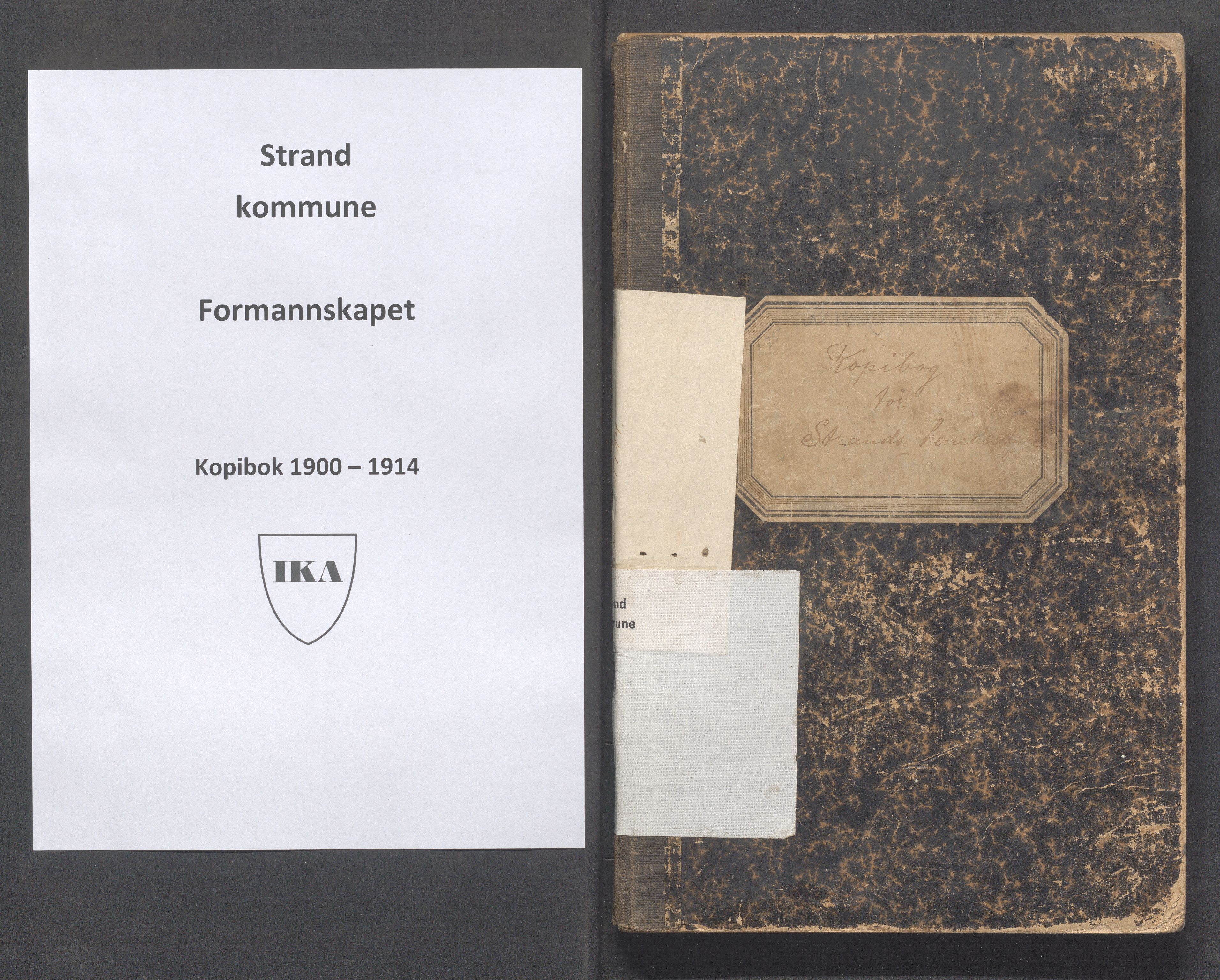 Strand kommune - Formannskapet/Rådmannskontoret, IKAR/A-104/B/L0003: Kopibok, 1900-1914