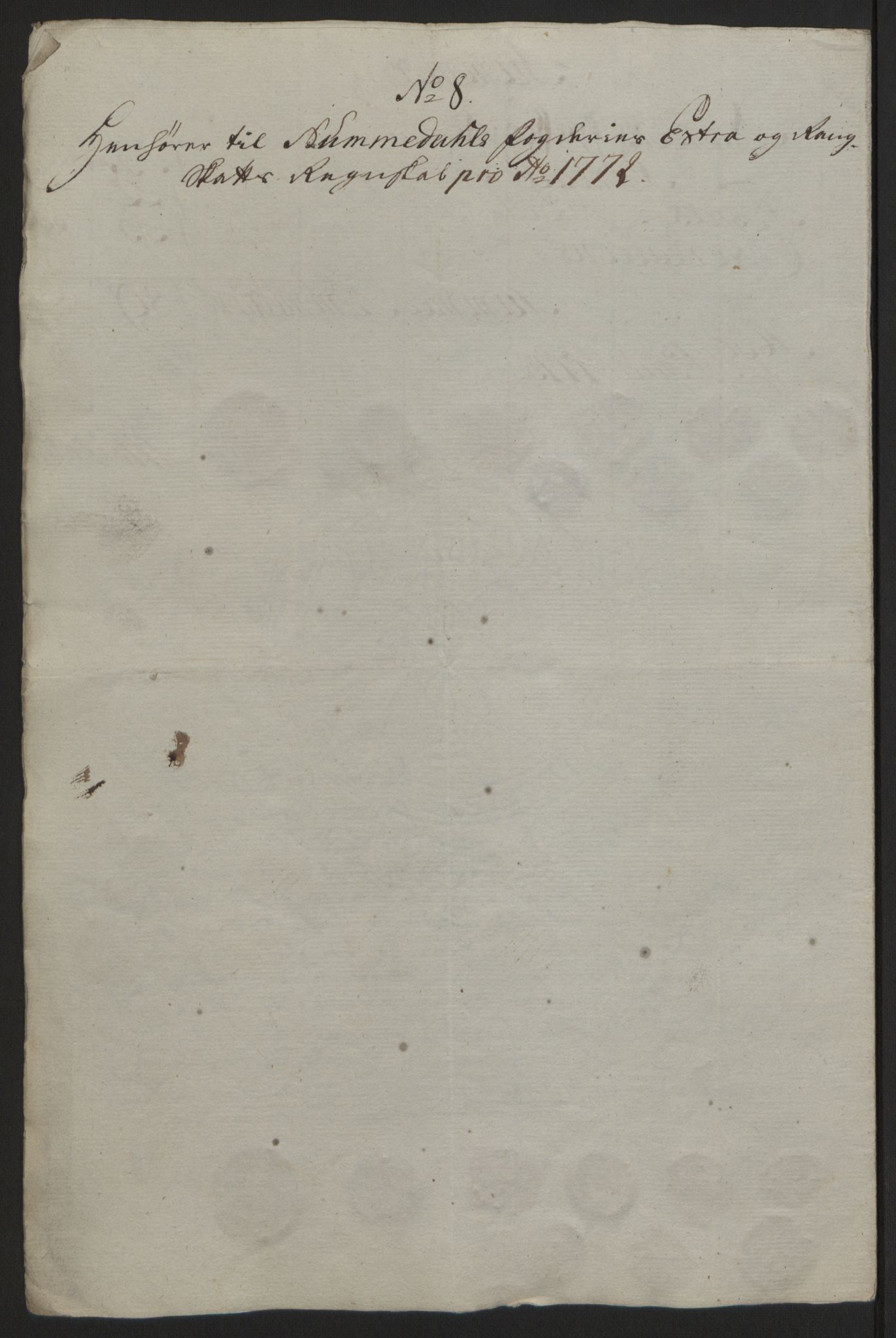 Rentekammeret inntil 1814, Reviderte regnskaper, Fogderegnskap, RA/EA-4092/R64/L4502: Ekstraskatten Namdal, 1762-1772, p. 464