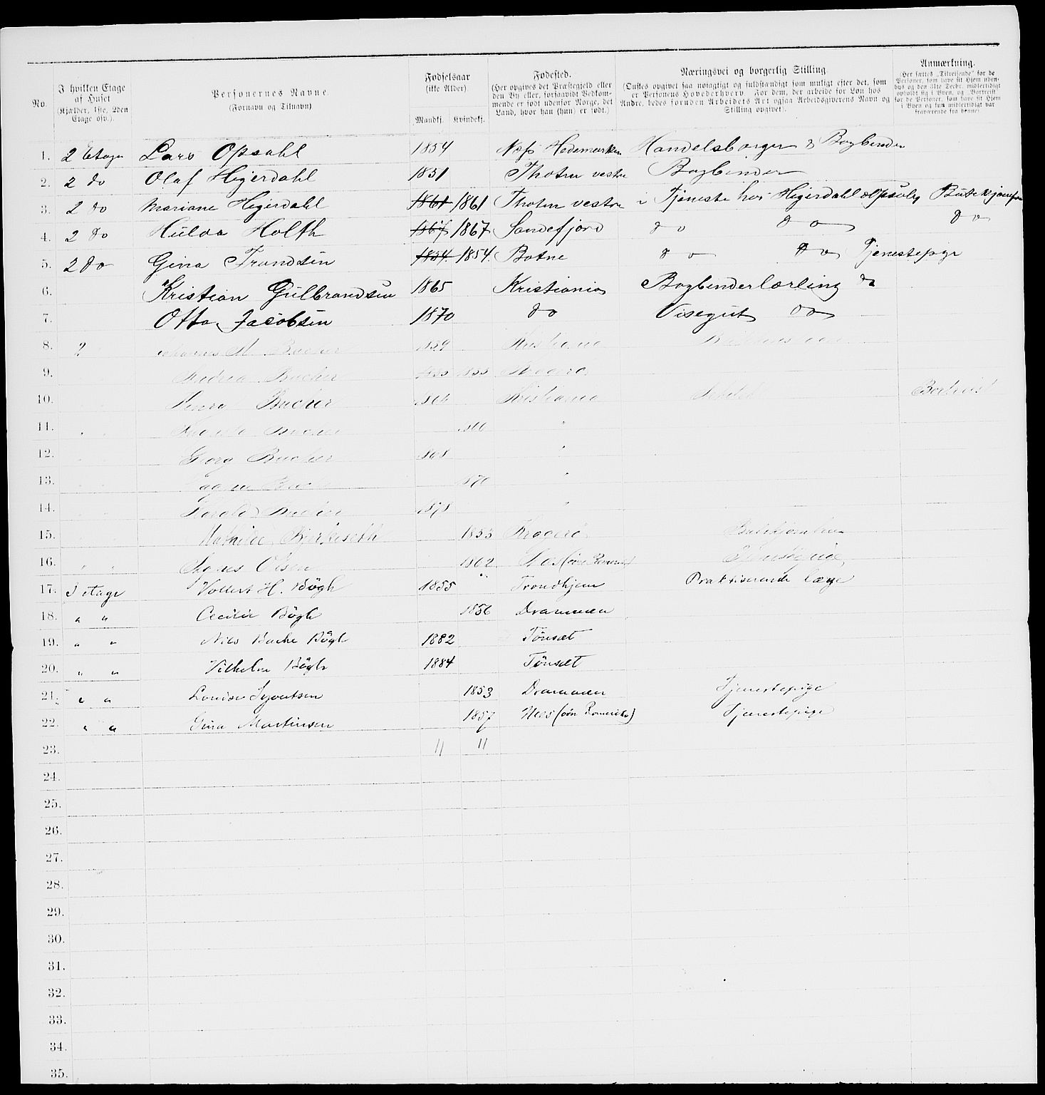 RA, 1885 census for 0301 Kristiania, 1885, p. 7760