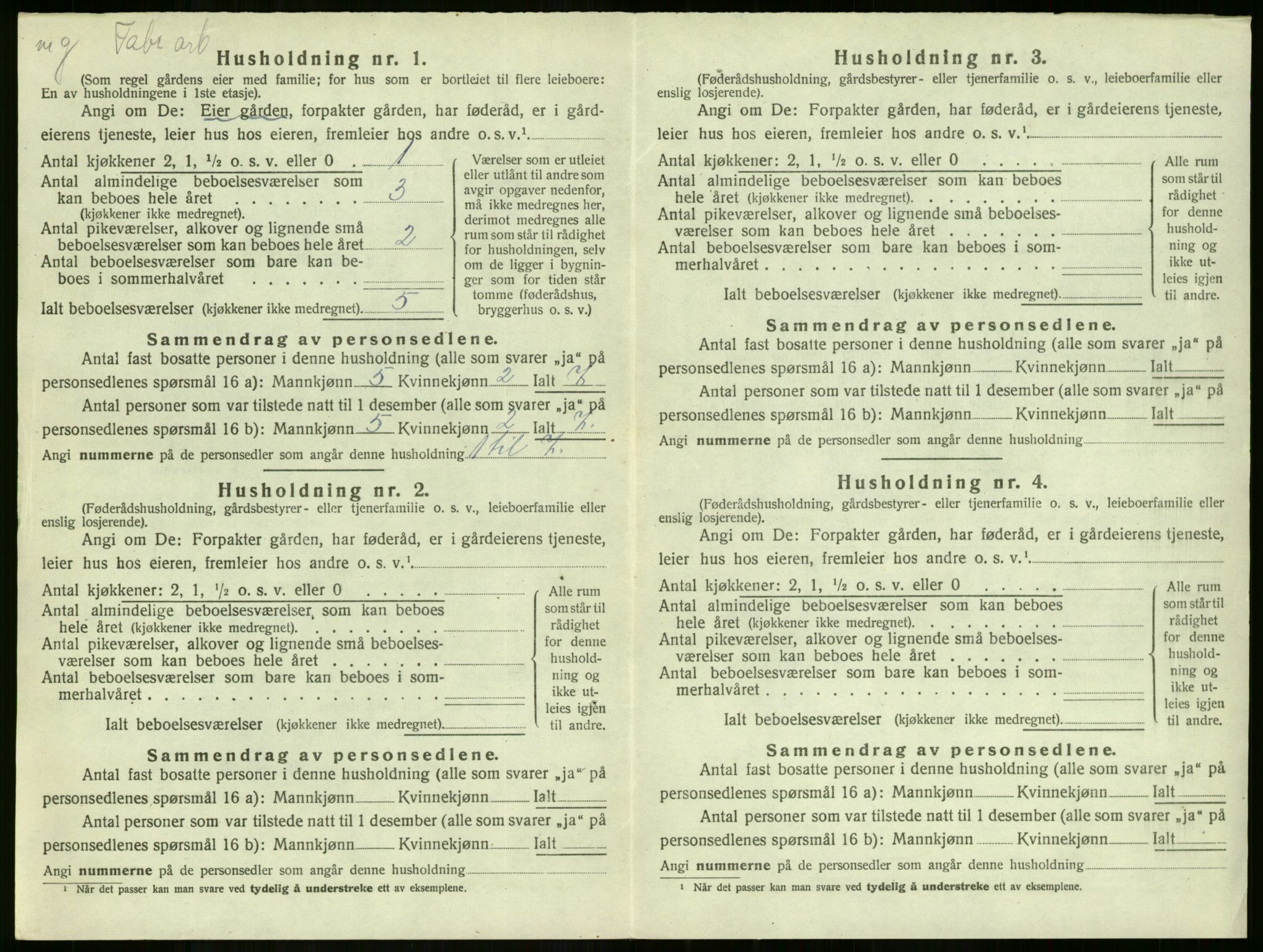 SAKO, 1920 census for Hurum, 1920, p. 41