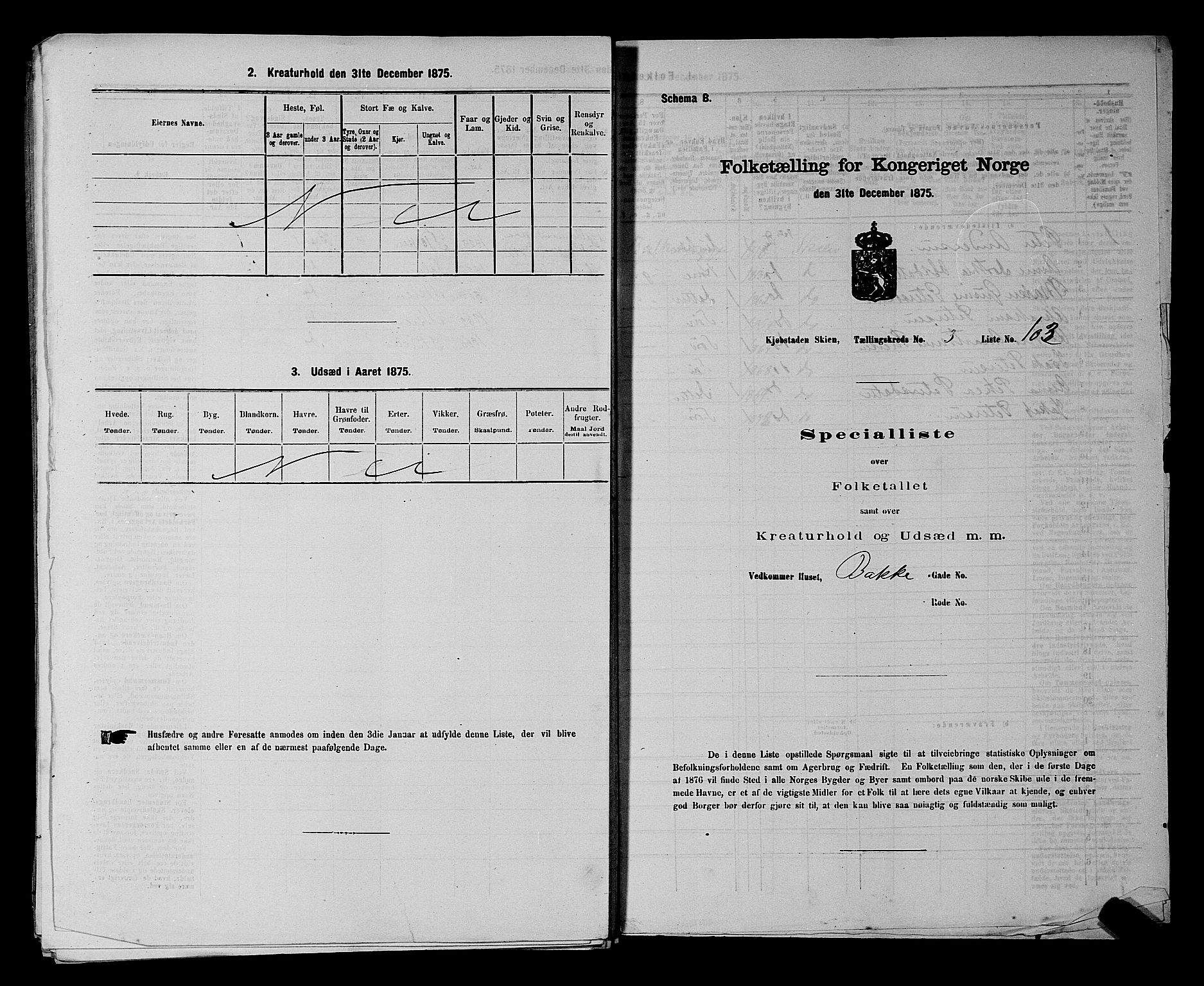 SAKO, 1875 census for 0806P Skien, 1875, p. 680