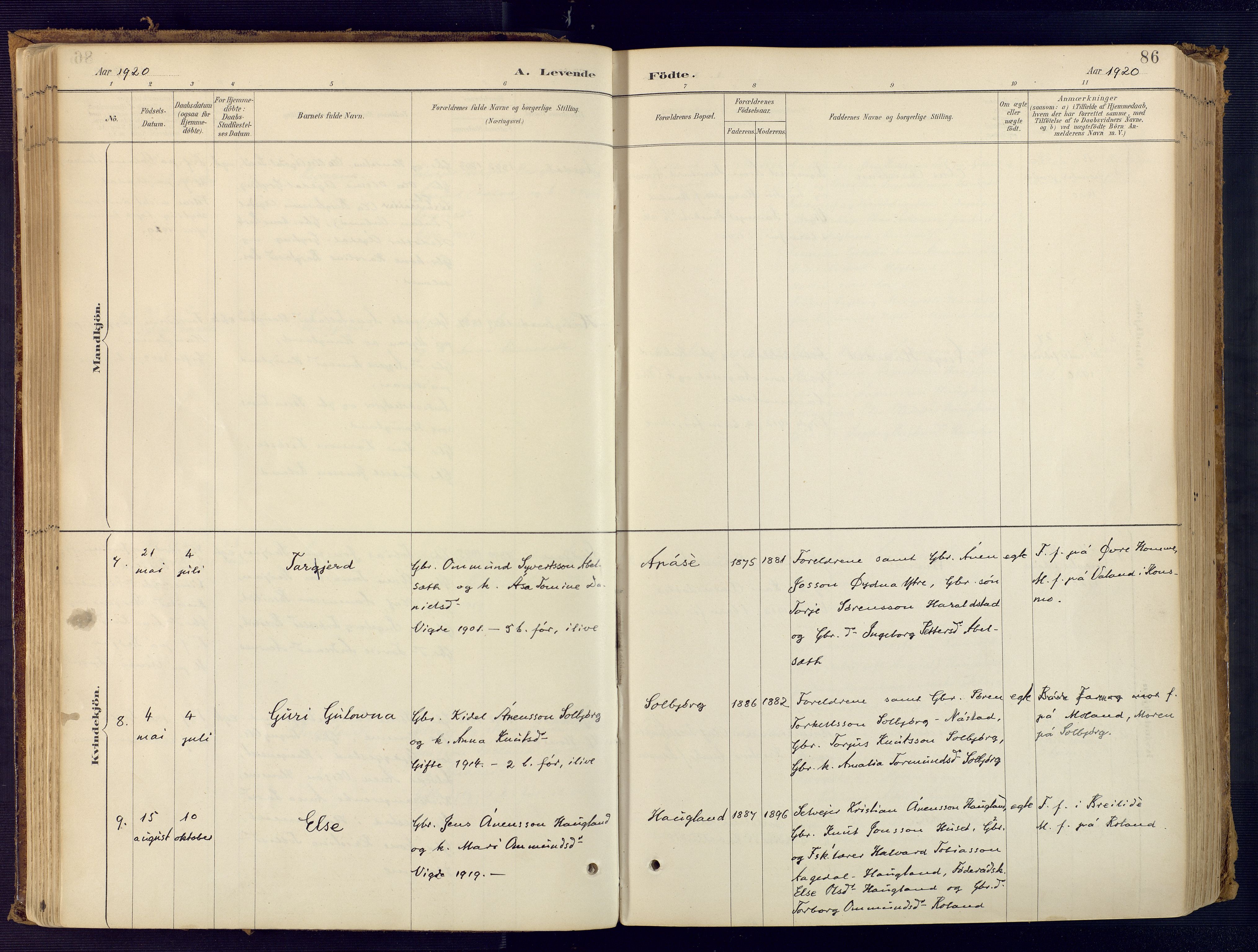 Bjelland sokneprestkontor, AV/SAK-1111-0005/F/Fa/Faa/L0004: Parish register (official) no. A 4, 1887-1923, p. 86