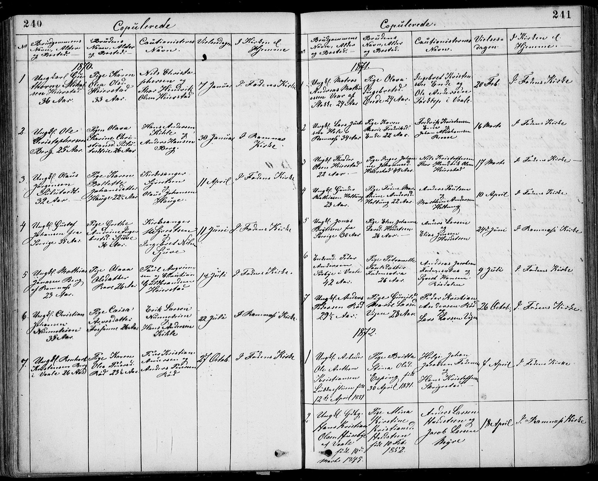 Ramnes kirkebøker, SAKO/A-314/G/Gb/L0001: Parish register (copy) no. II 1, 1869-1904, p. 240-241
