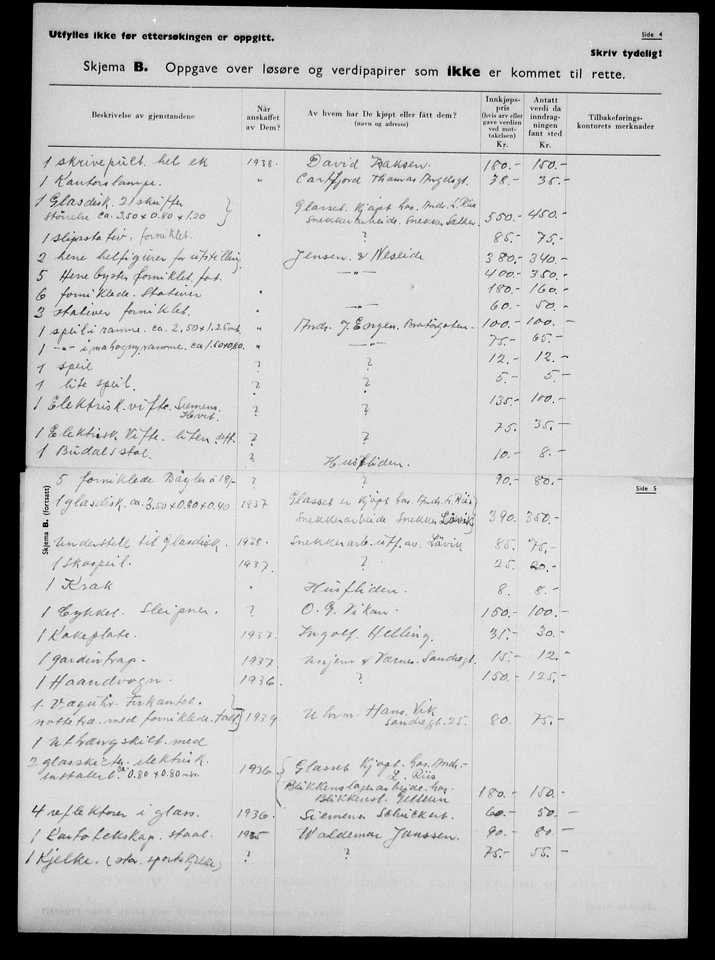 Justisdepartementet, Tilbakeføringskontoret for inndratte formuer, AV/RA-S-1564/H/Hc/Hca/L0898: --, 1945-1947, p. 11