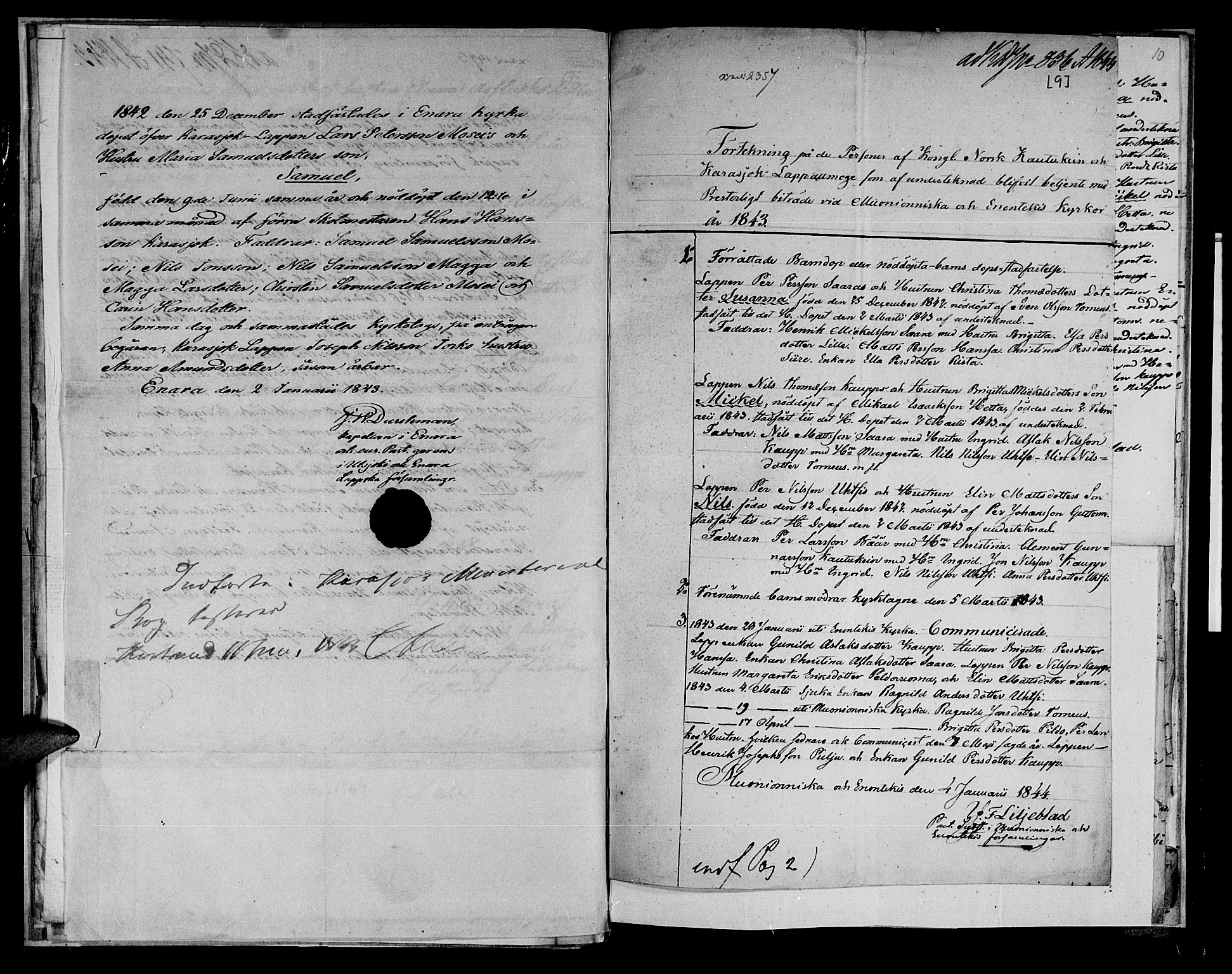 Kistrand/Porsanger sokneprestembete, SATØ/S-1351/H/Ha/L0011.kirke: Parish register (official) no. 11, 1840-1849, p. 9