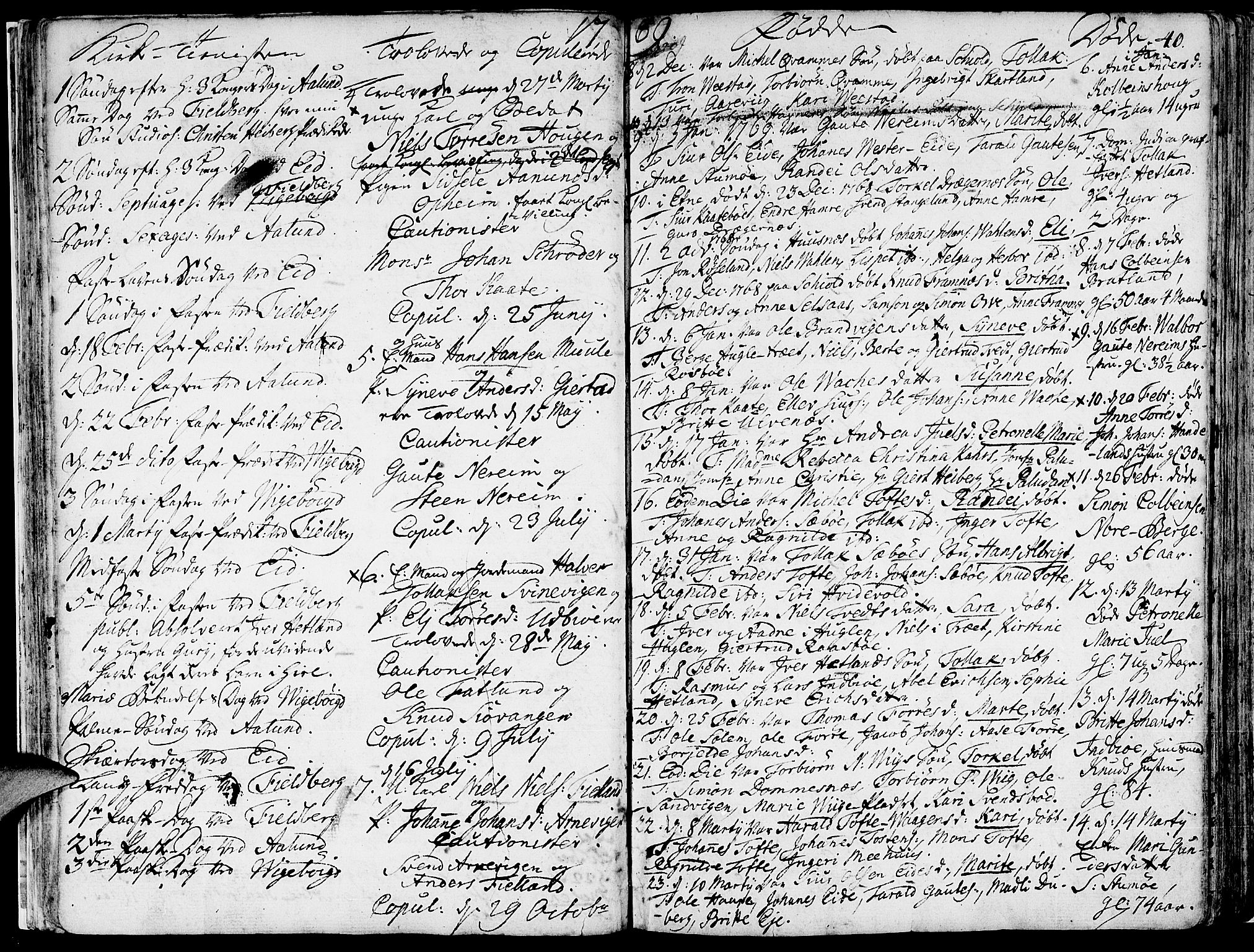 Fjelberg sokneprestembete, AV/SAB-A-75201/H/Haa: Parish register (official) no. A 2, 1760-1788, p. 40