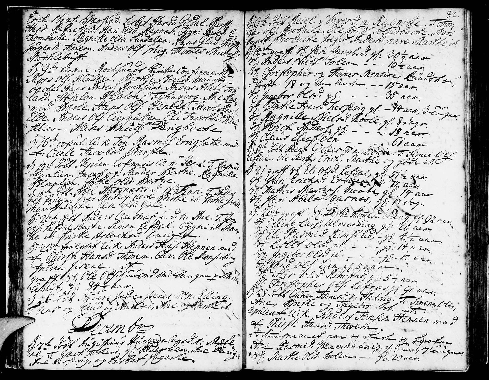 Davik sokneprestembete, AV/SAB-A-79701/H/Haa/Haaa/L0002: Parish register (official) no. A 2, 1742-1816, p. 32