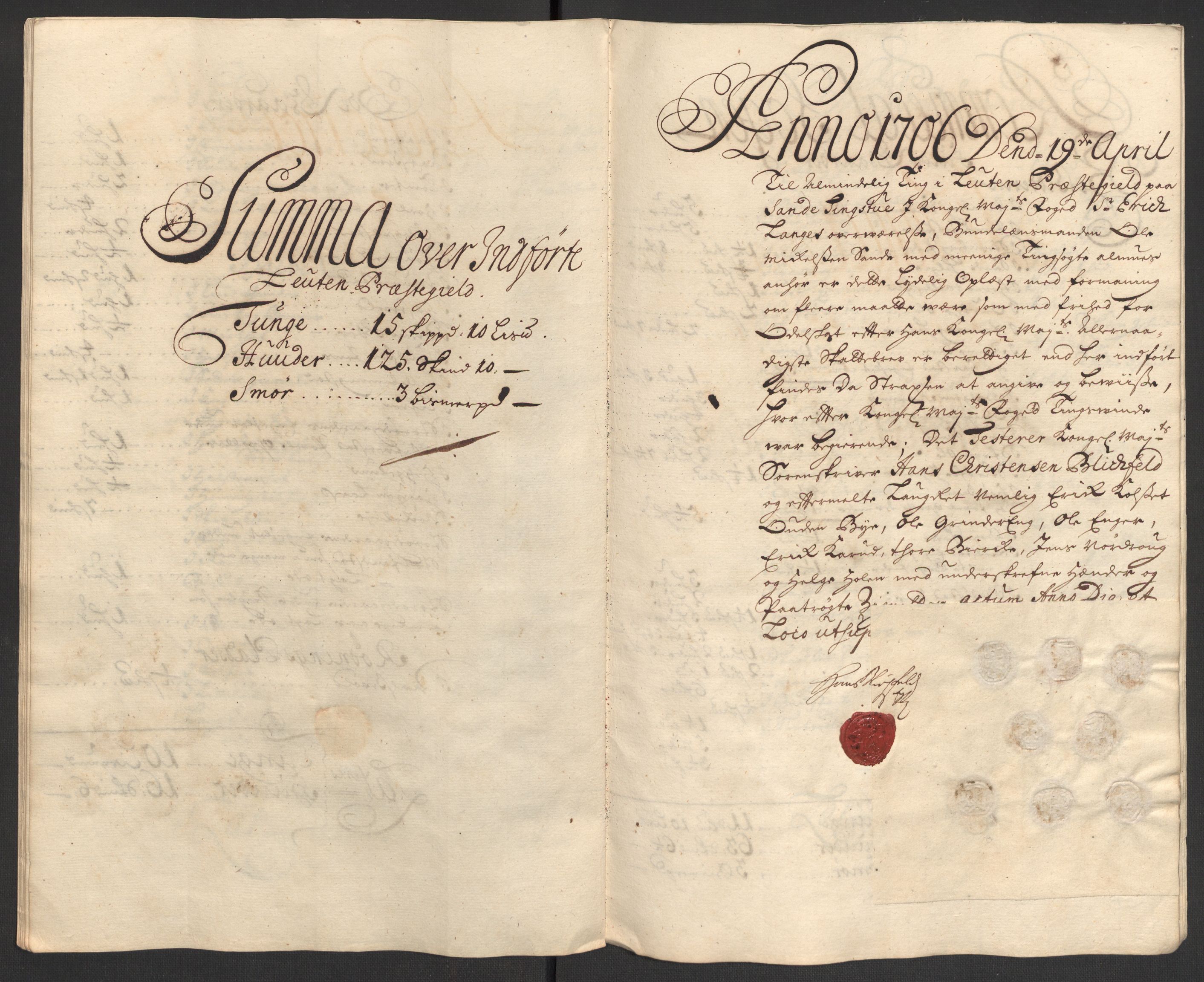 Rentekammeret inntil 1814, Reviderte regnskaper, Fogderegnskap, AV/RA-EA-4092/R16/L1043: Fogderegnskap Hedmark, 1706-1707, p. 255