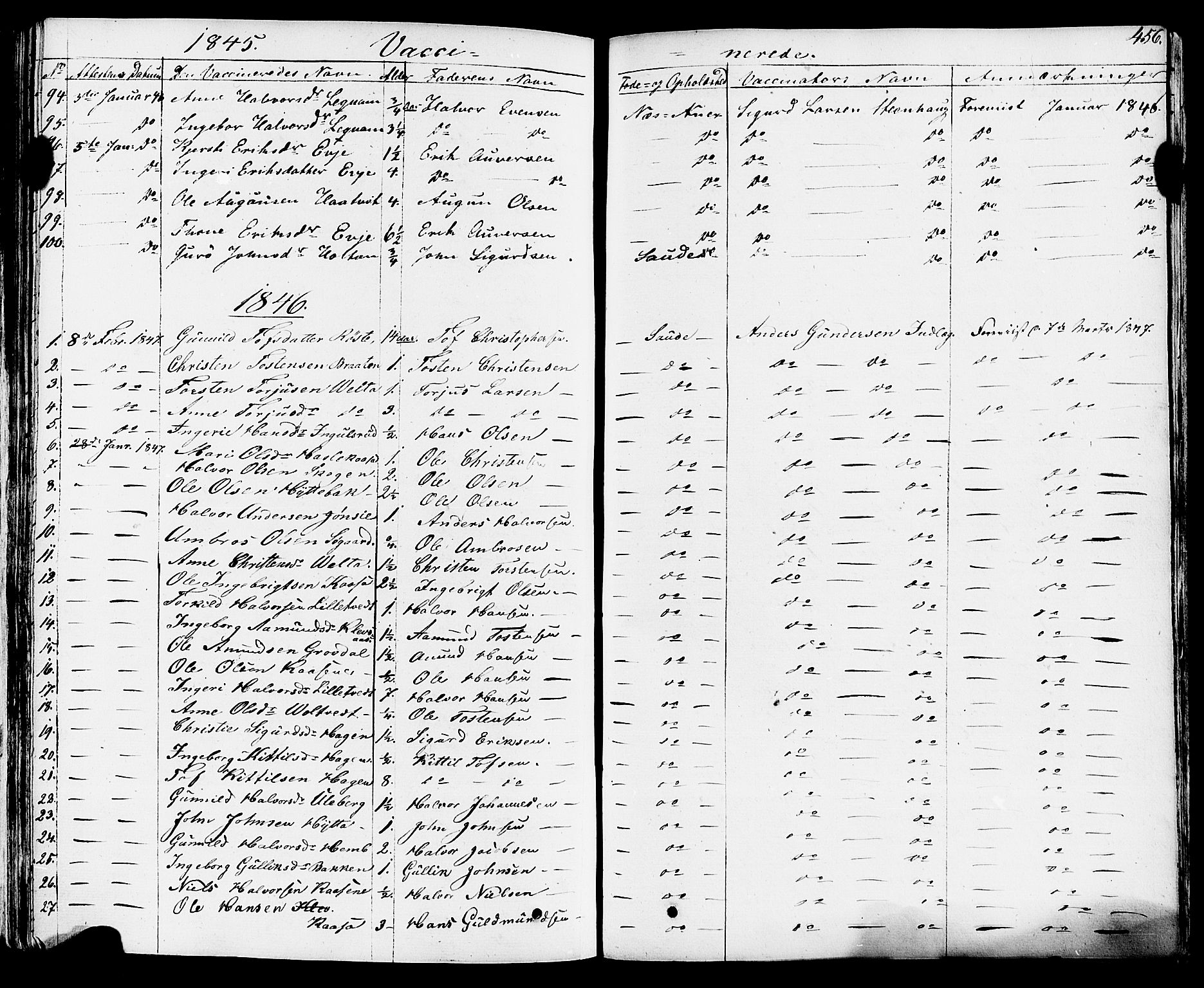 Sauherad kirkebøker, SAKO/A-298/F/Fa/L0006: Parish register (official) no. I 6, 1827-1850, p. 456
