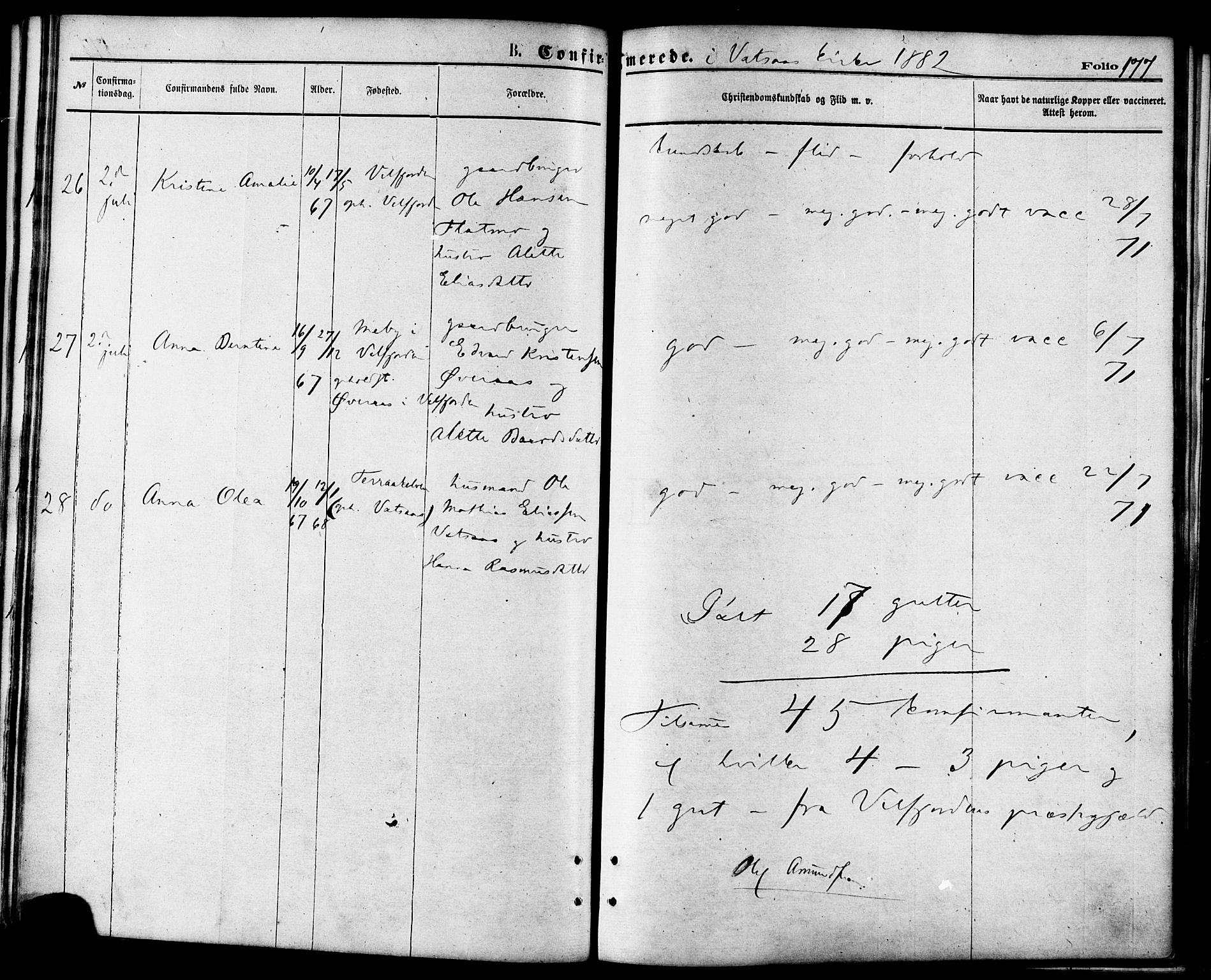 Ministerialprotokoller, klokkerbøker og fødselsregistre - Nordland, AV/SAT-A-1459/810/L0148: Parish register (official) no. 810A09 /1, 1874-1884, p. 177