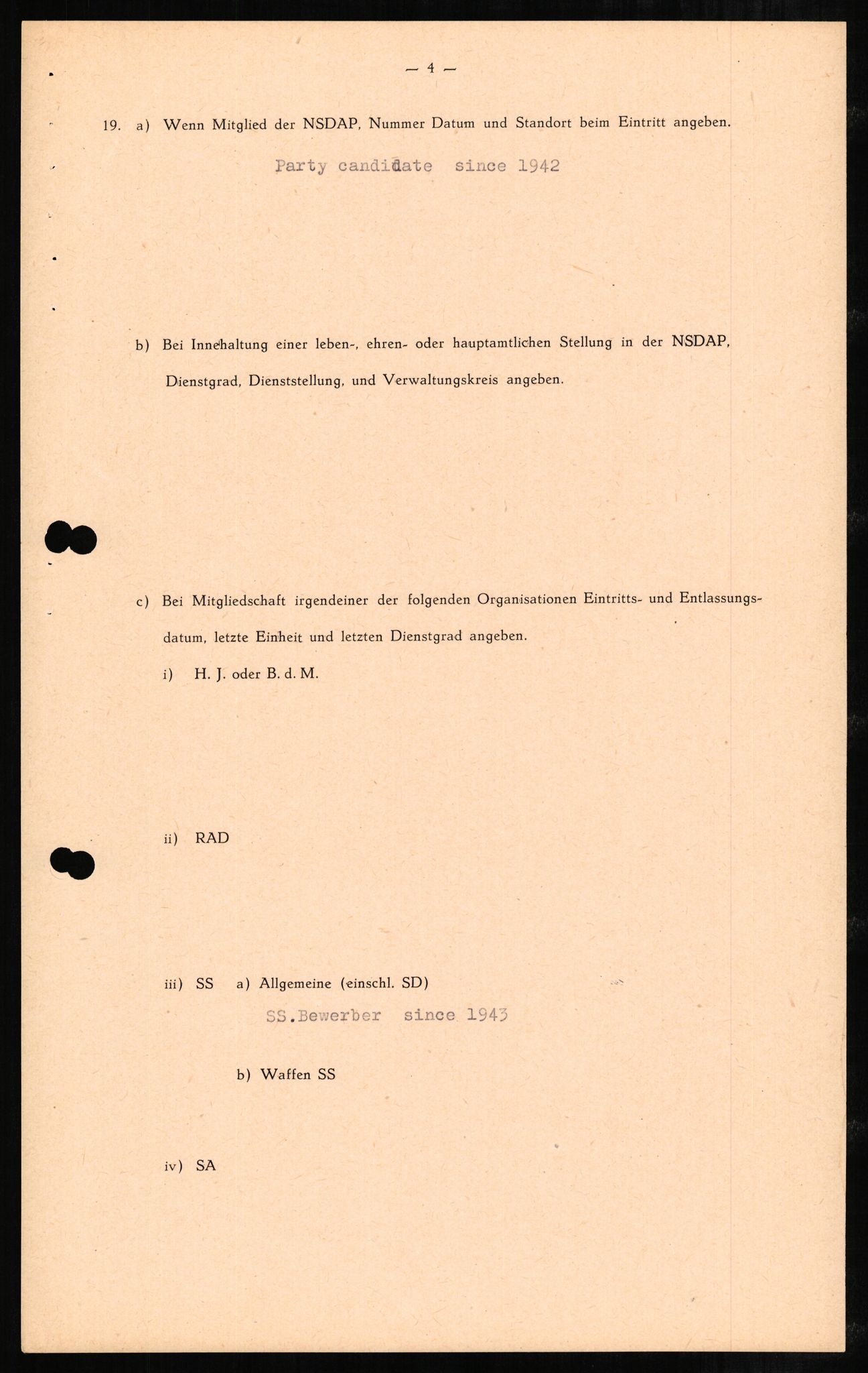 Forsvaret, Forsvarets overkommando II, AV/RA-RAFA-3915/D/Db/L0002: CI Questionaires. Tyske okkupasjonsstyrker i Norge. Tyskere., 1945-1946, p. 320