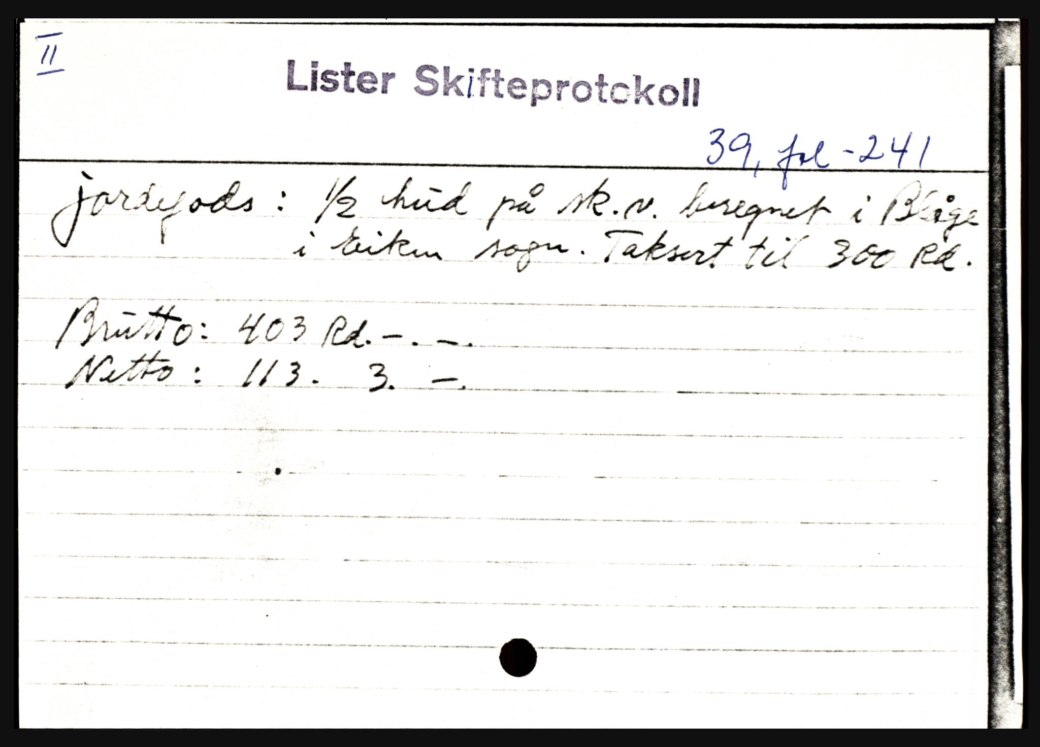 Lister sorenskriveri, AV/SAK-1221-0003/H, p. 2923