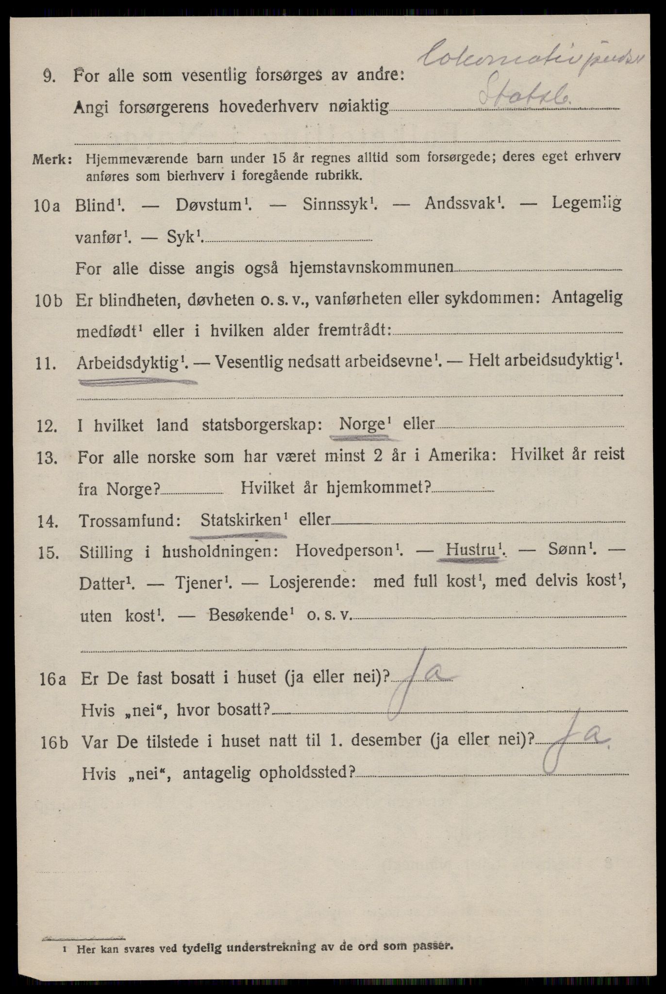 SAST, 1920 census for Varhaug, 1920, p. 4760