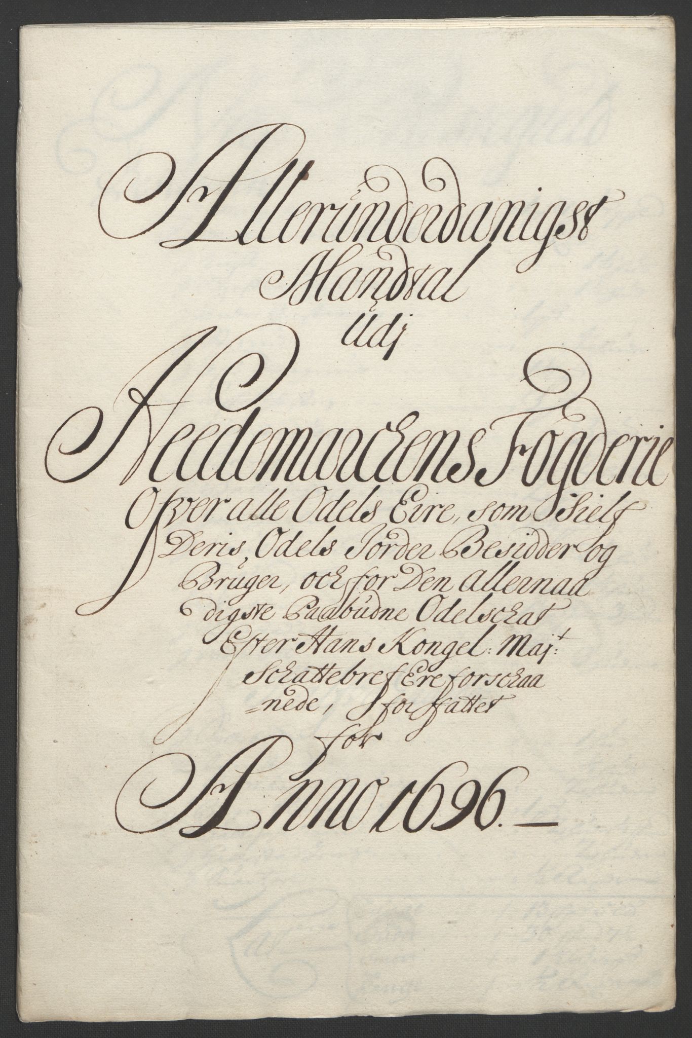 Rentekammeret inntil 1814, Reviderte regnskaper, Fogderegnskap, RA/EA-4092/R16/L1036: Fogderegnskap Hedmark, 1695-1696, p. 404