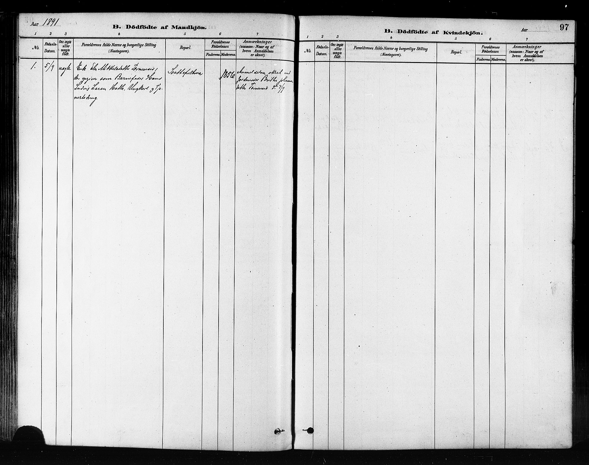 Kautokeino sokneprestembete, AV/SATØ-S-1340/H/Ha/L0004.kirke: Parish register (official) no. 4, 1877-1896, p. 97