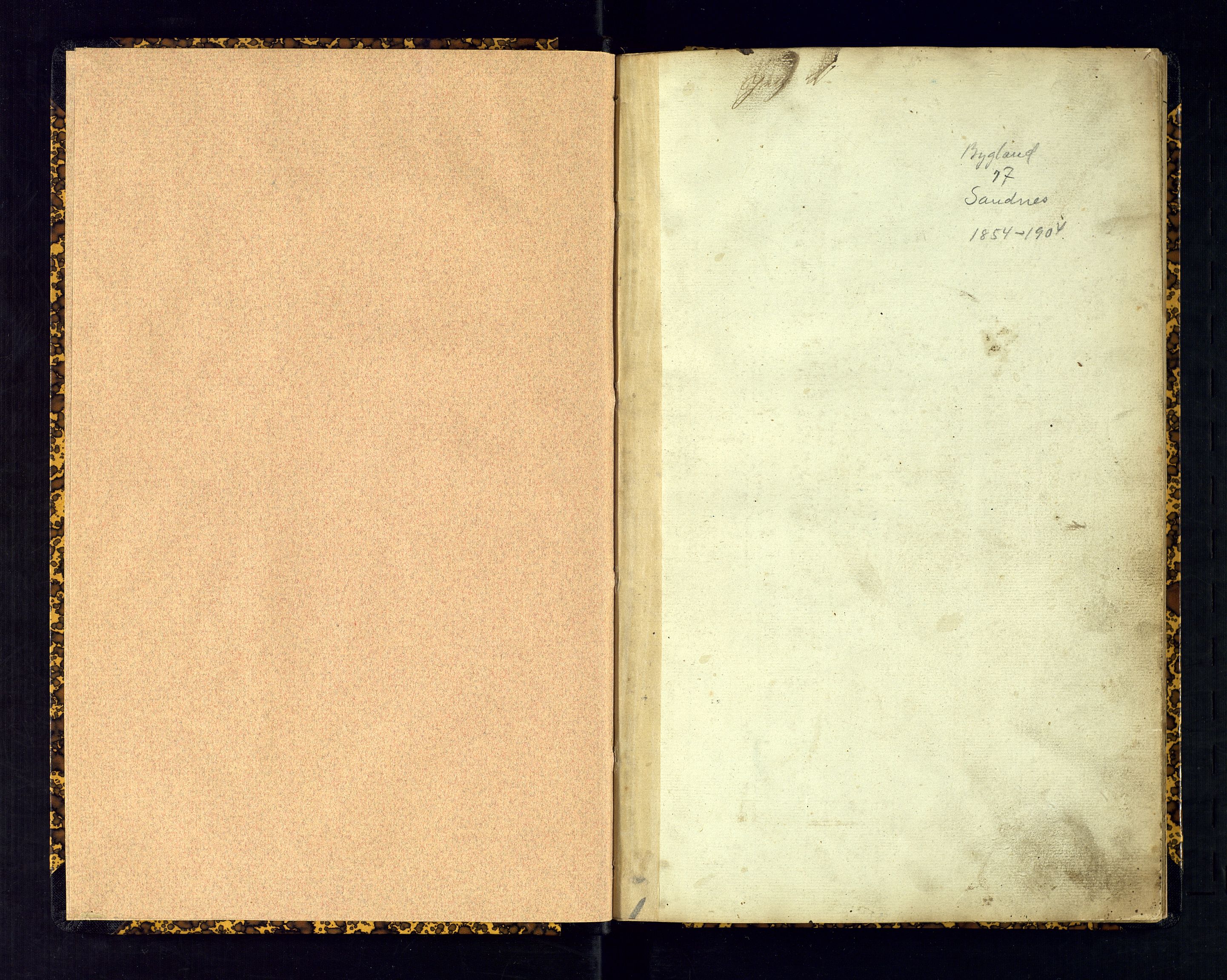 Bygland sokneprestkontor, AV/SAK-1111-0006/F/Fc/Fcc/L0001: Communicants register no. C-1, 1854-1904, p. 1