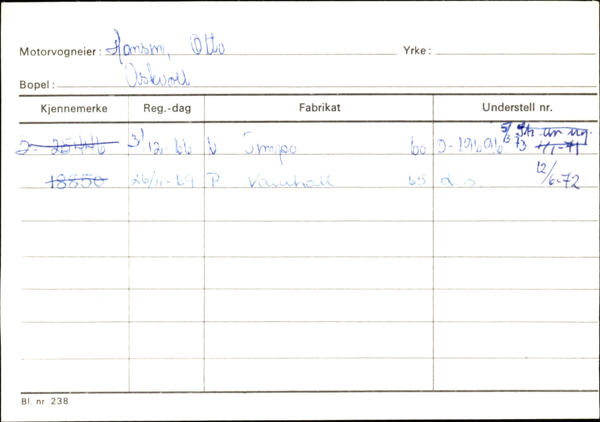 Statens vegvesen, Sogn og Fjordane vegkontor, AV/SAB-A-5301/4/F/L0132: Eigarregister Askvoll A-Å. Balestrand A-Å, 1945-1975, p. 473