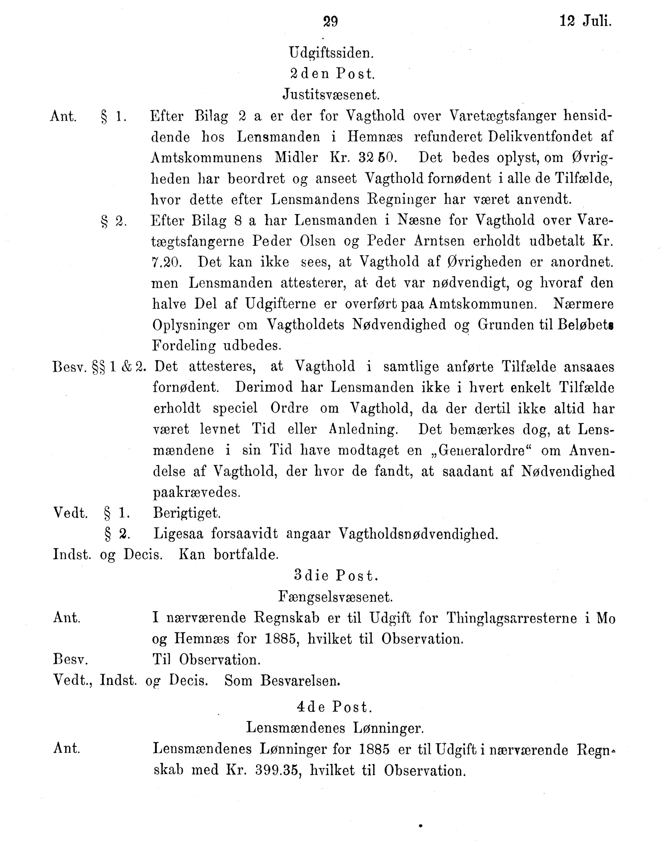 Nordland Fylkeskommune. Fylkestinget, AIN/NFK-17/176/A/Ac/L0015: Fylkestingsforhandlinger 1886-1890, 1886-1890